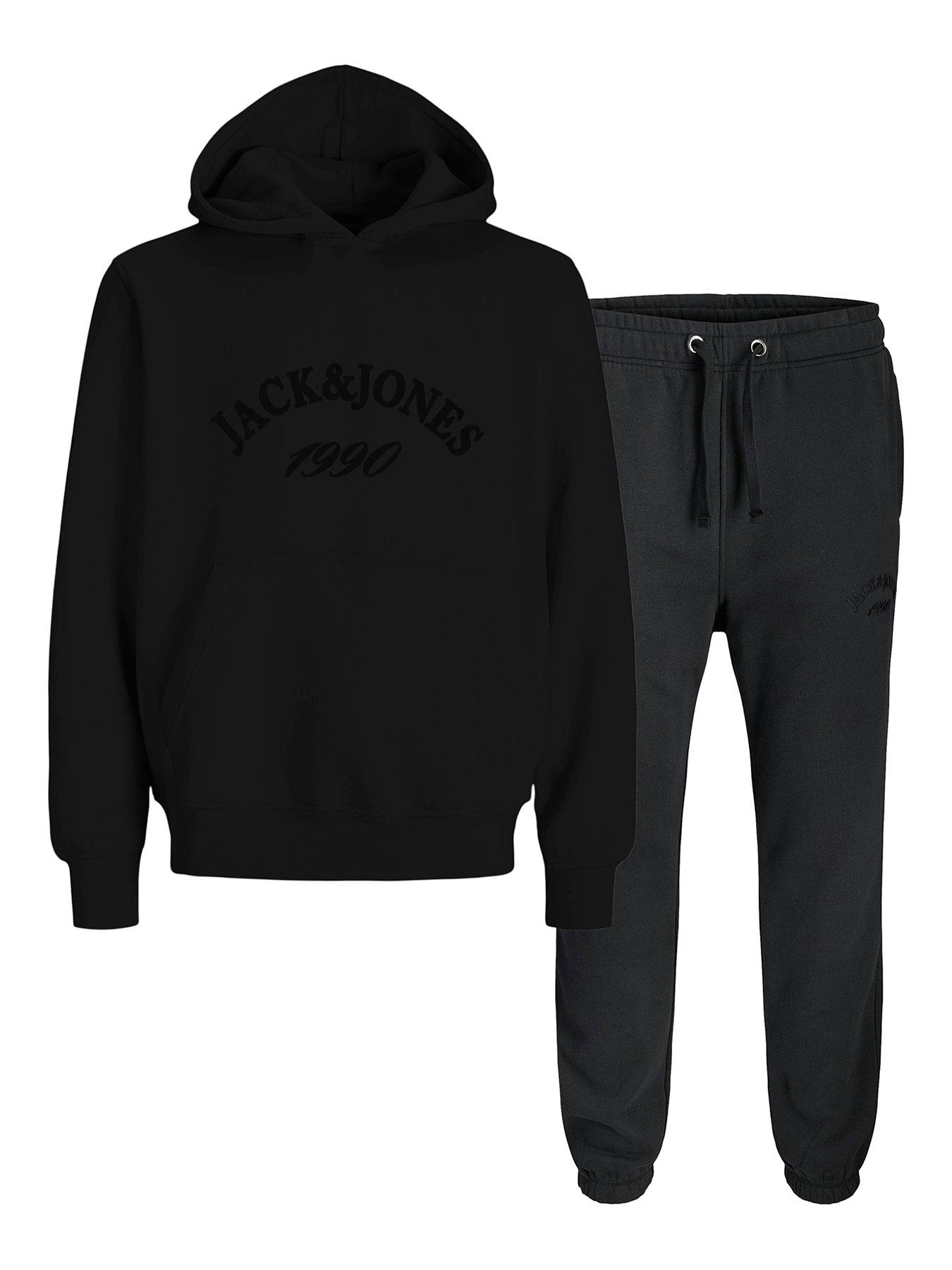 Jack & Jones Junior Boys Bleecker Hoodie Jog Set - Black