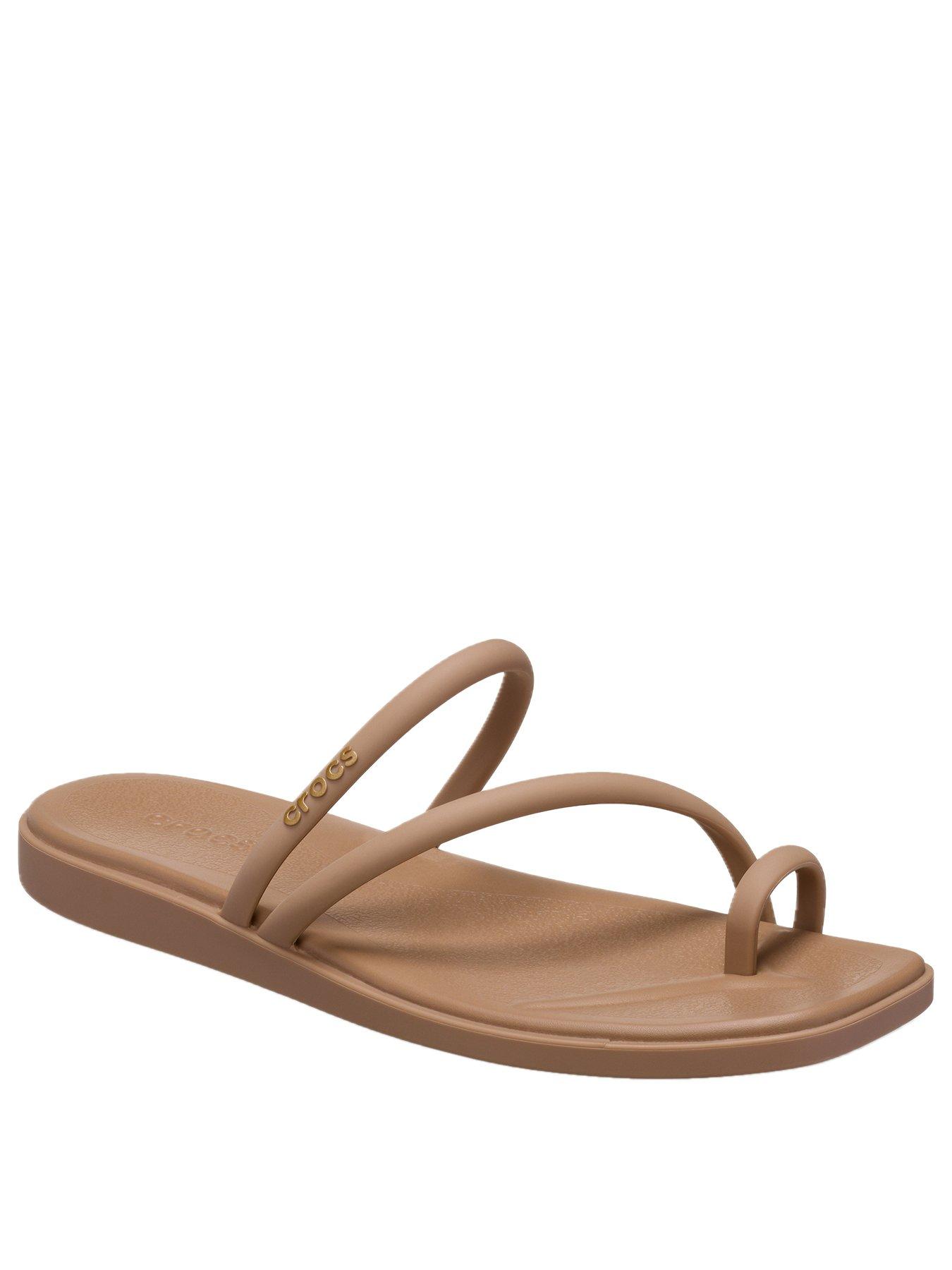 Image 2 of 5 of Crocs Miami Toe Loop Sandal - Milk Chocolate