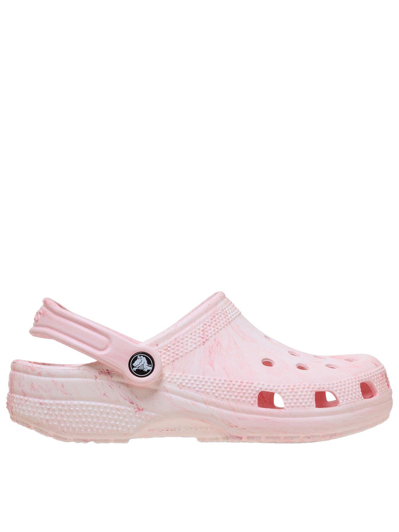Crocs Classic Watercolor Marbled Clogs - Guava Swirl