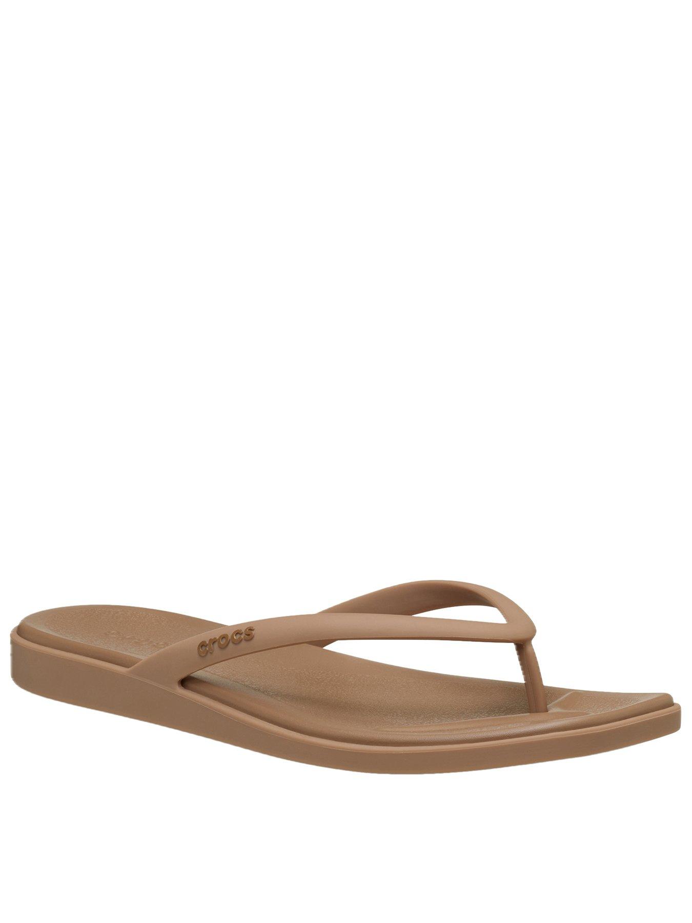 Crocs Miami Flip Flop - Milk Chocolate Brown