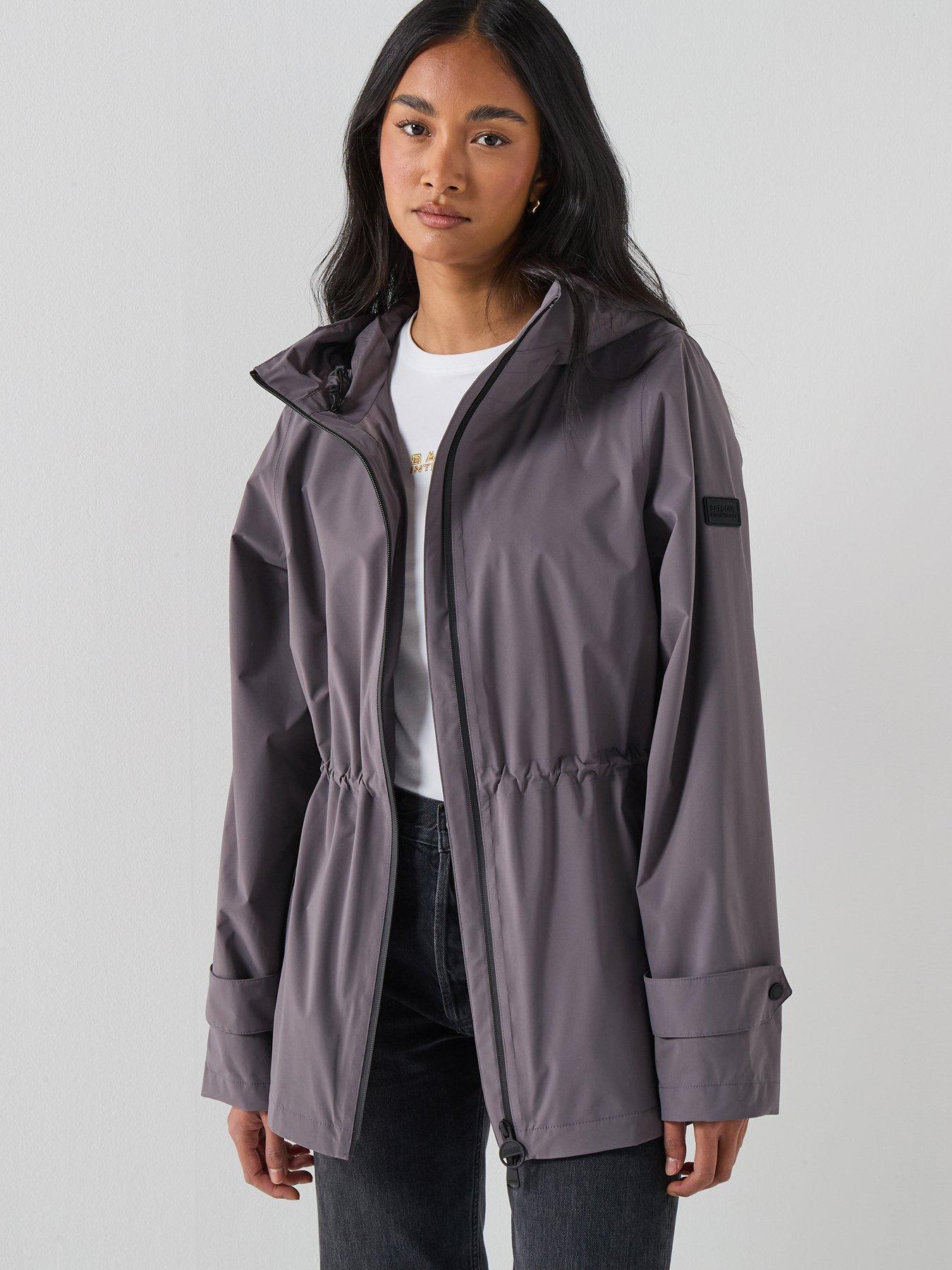 Barbour International BIntl Short Kyra Waterproof Jacket - Grey