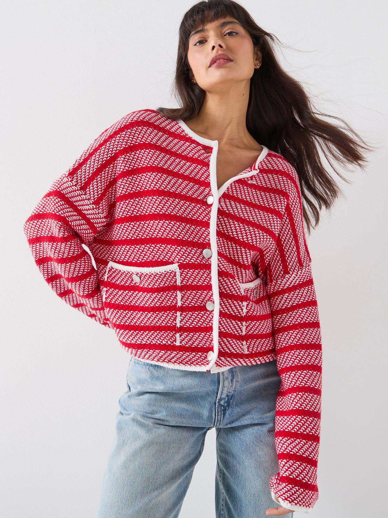 Barbour Polly Knitted Cardigan - Red