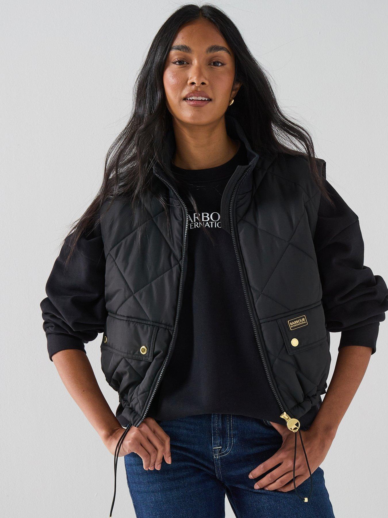 Image 1 of 6 of Barbour International BIntl Nia Gilet - Black