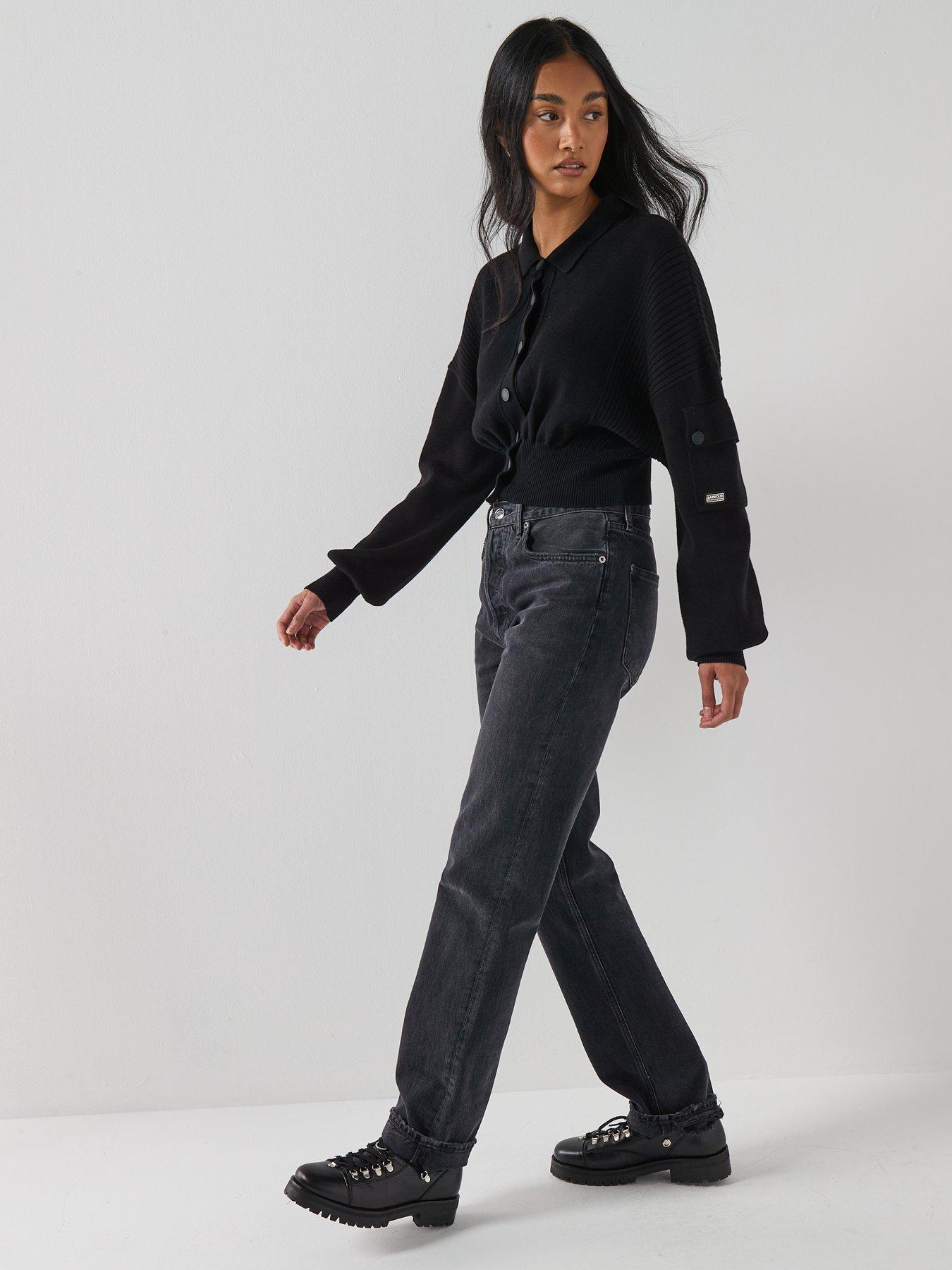 Image 5 of 6 of Barbour International BIntl Gigi Knitted Bomber - Black