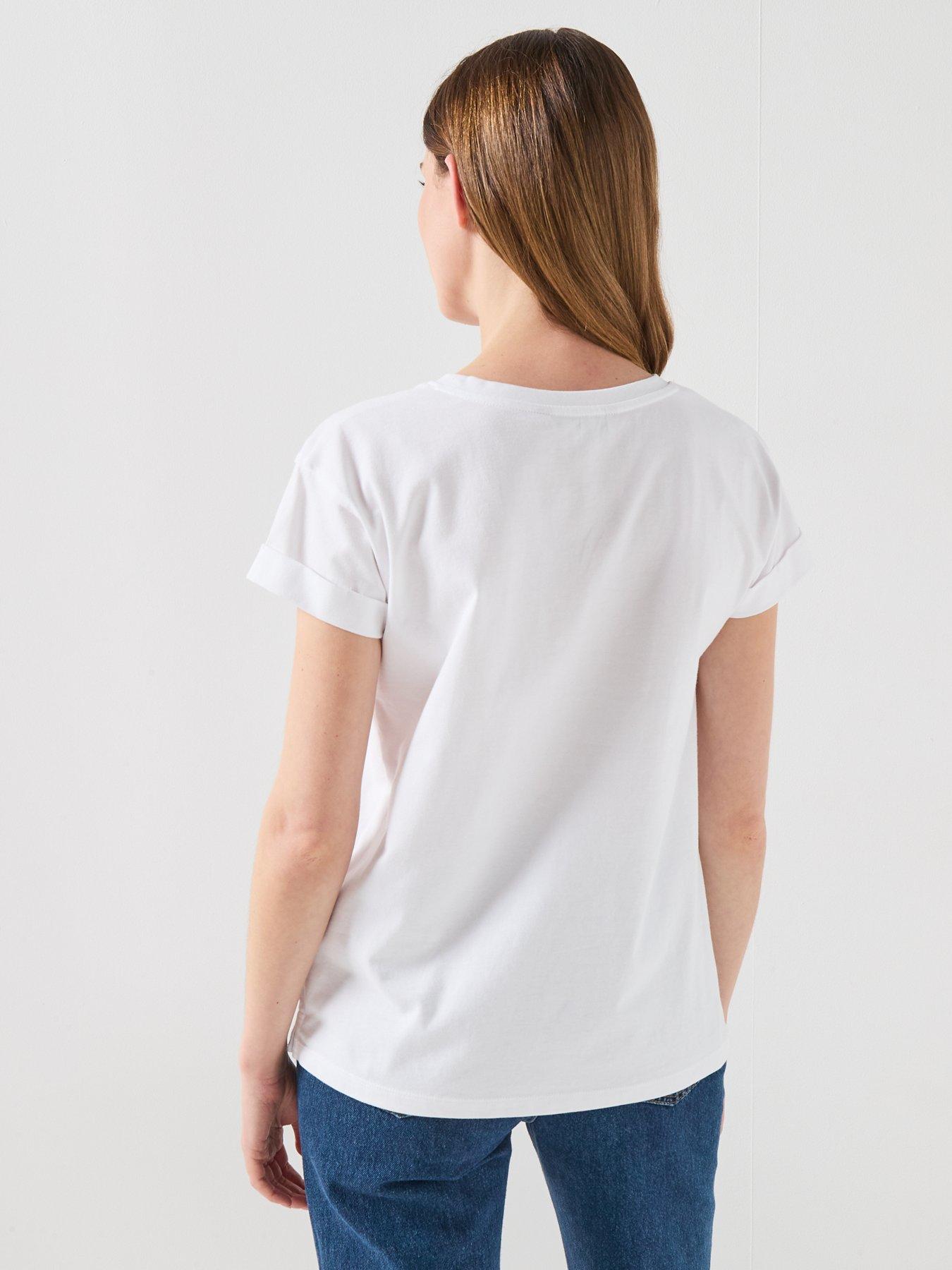 Image 2 of 4 of Barbour Bede T-Shirt - White