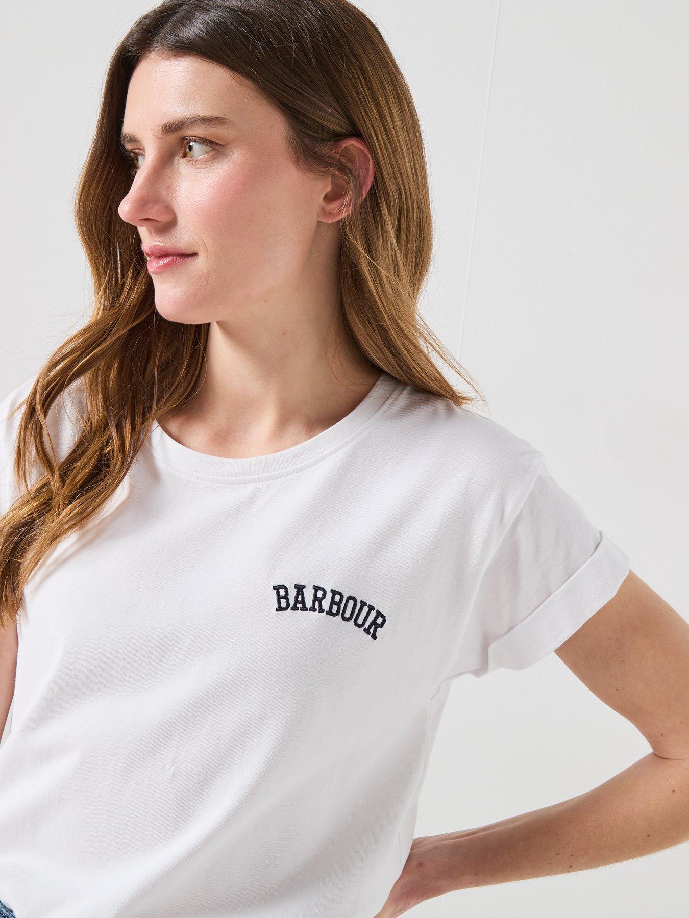 Image 4 of 4 of Barbour Bede T-Shirt - White