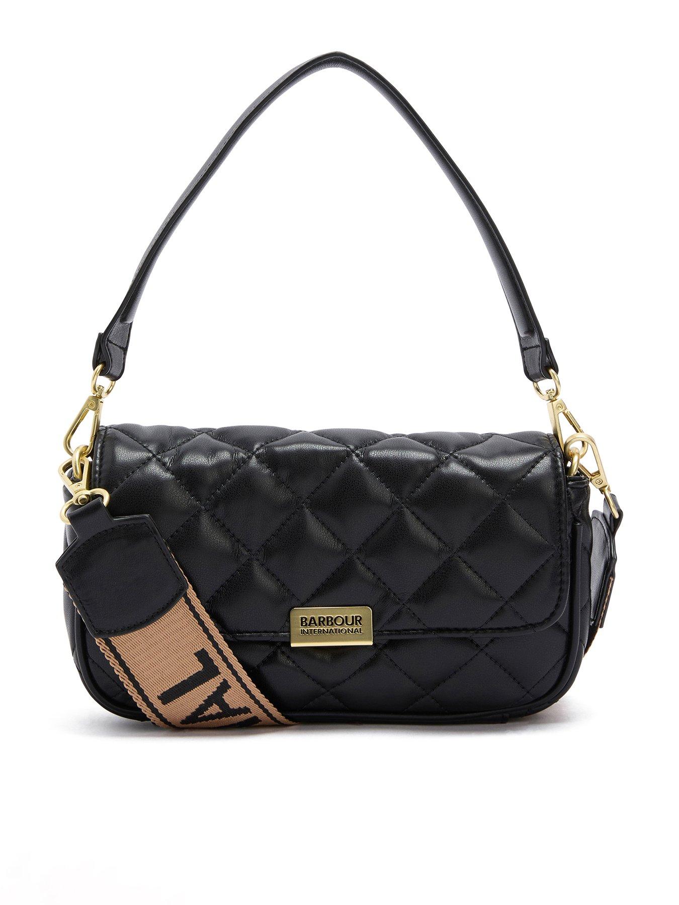 Barbour International Soft Quilt Mini Soho Crossbody Bag - Black