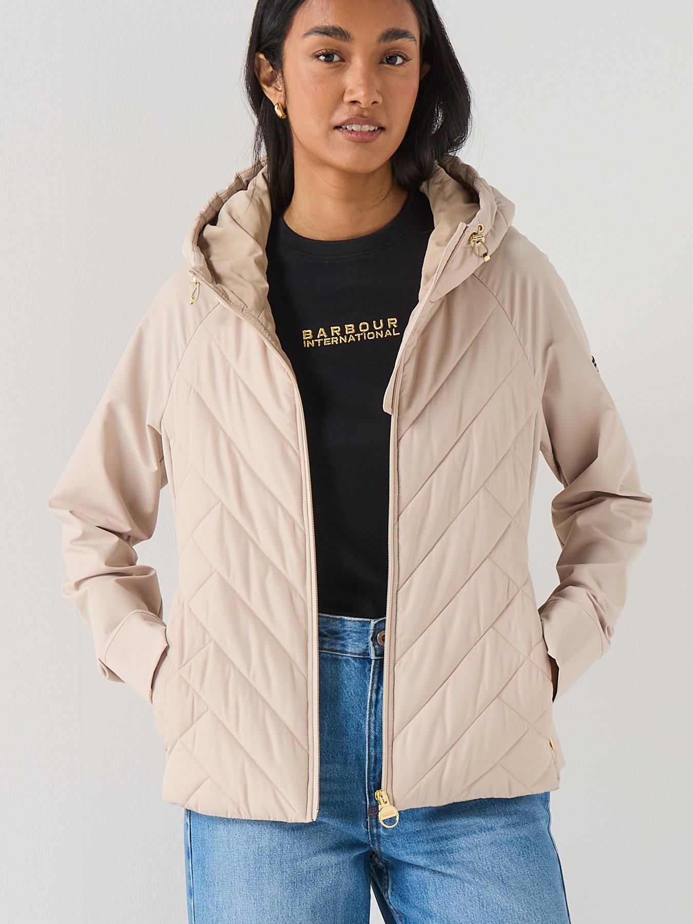 Image 1 of 6 of Barbour International BIntl Dakota Quilted Jacket - Beige