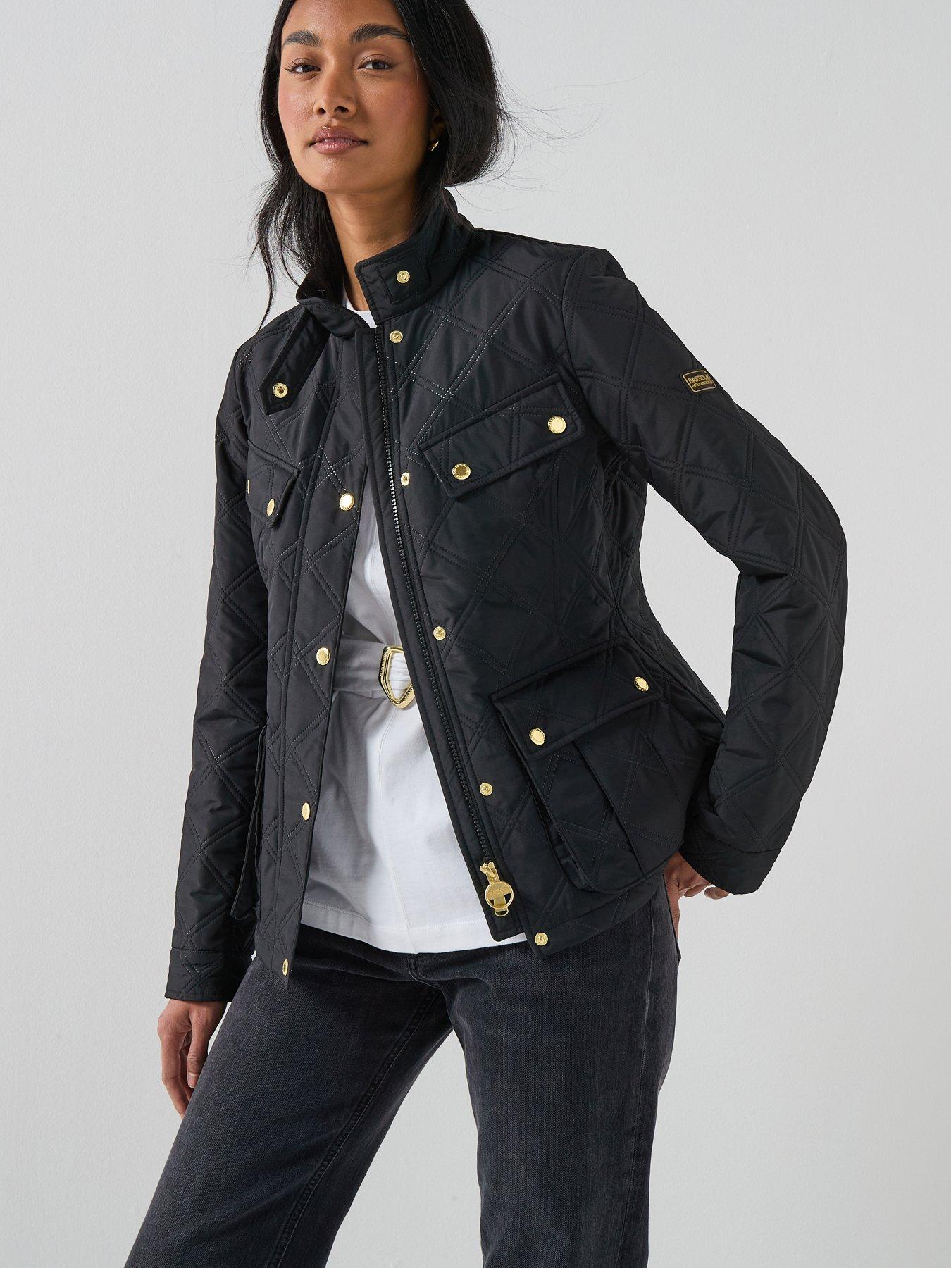 Barbour International B.intl Halsey Quilted Jacket - Black