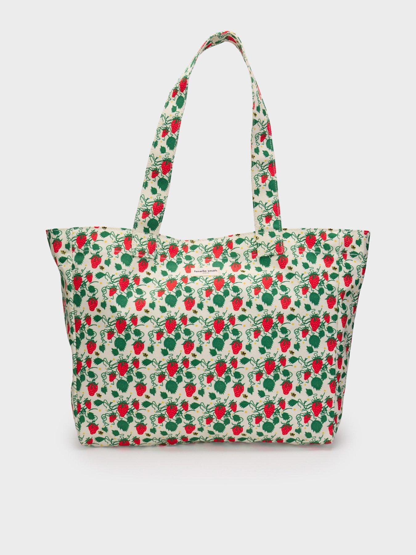 Image 1 of 4 of Fenella Smith Bella Tote - Strawberry Daze