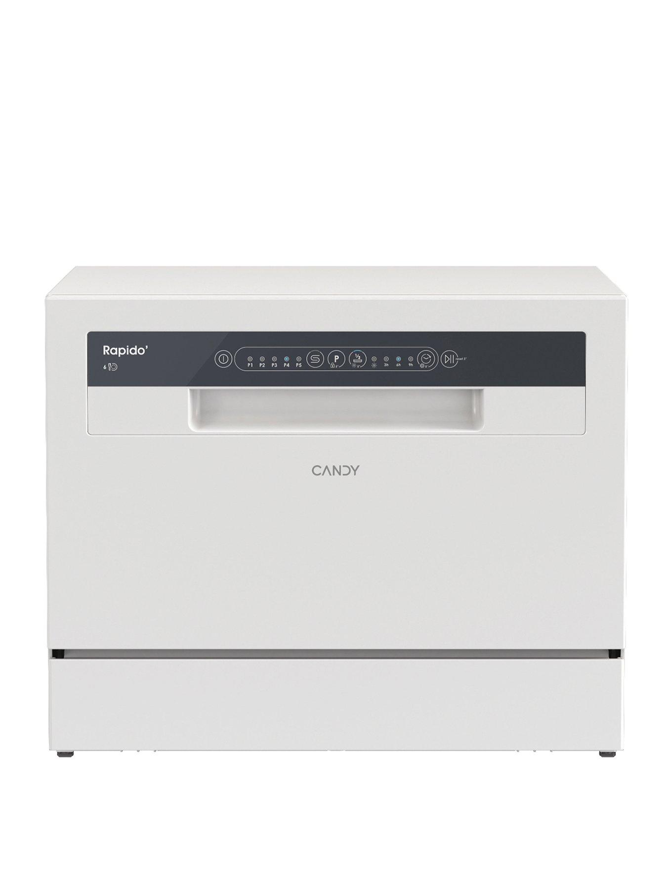 Candy CP 6E51LW-80 Tabletop Dishwasher 6 Place Settings - White