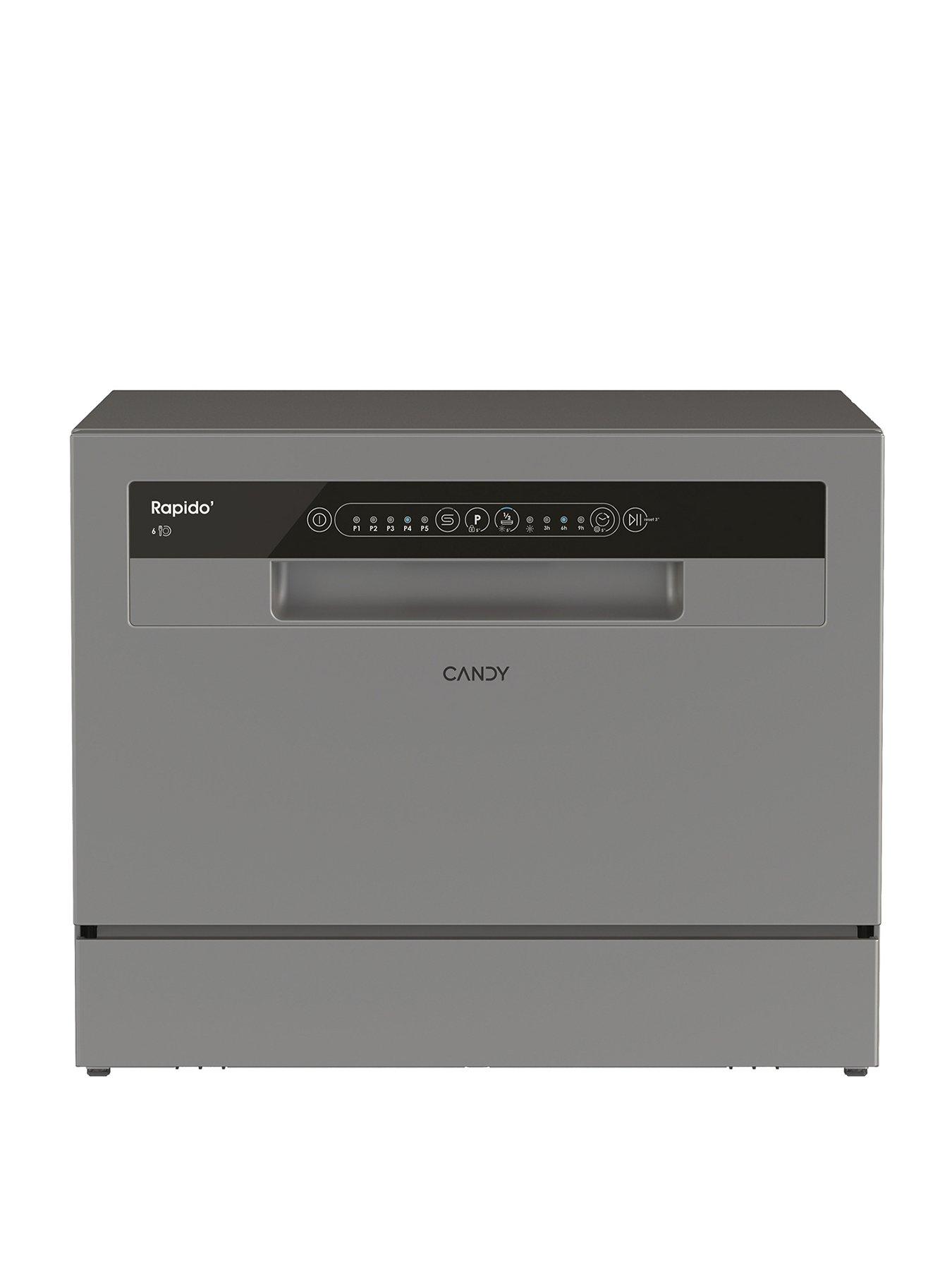 Candy CANDY CP 6E51LS-80 Tabletop Dishwasher 6 place Settings Graphite