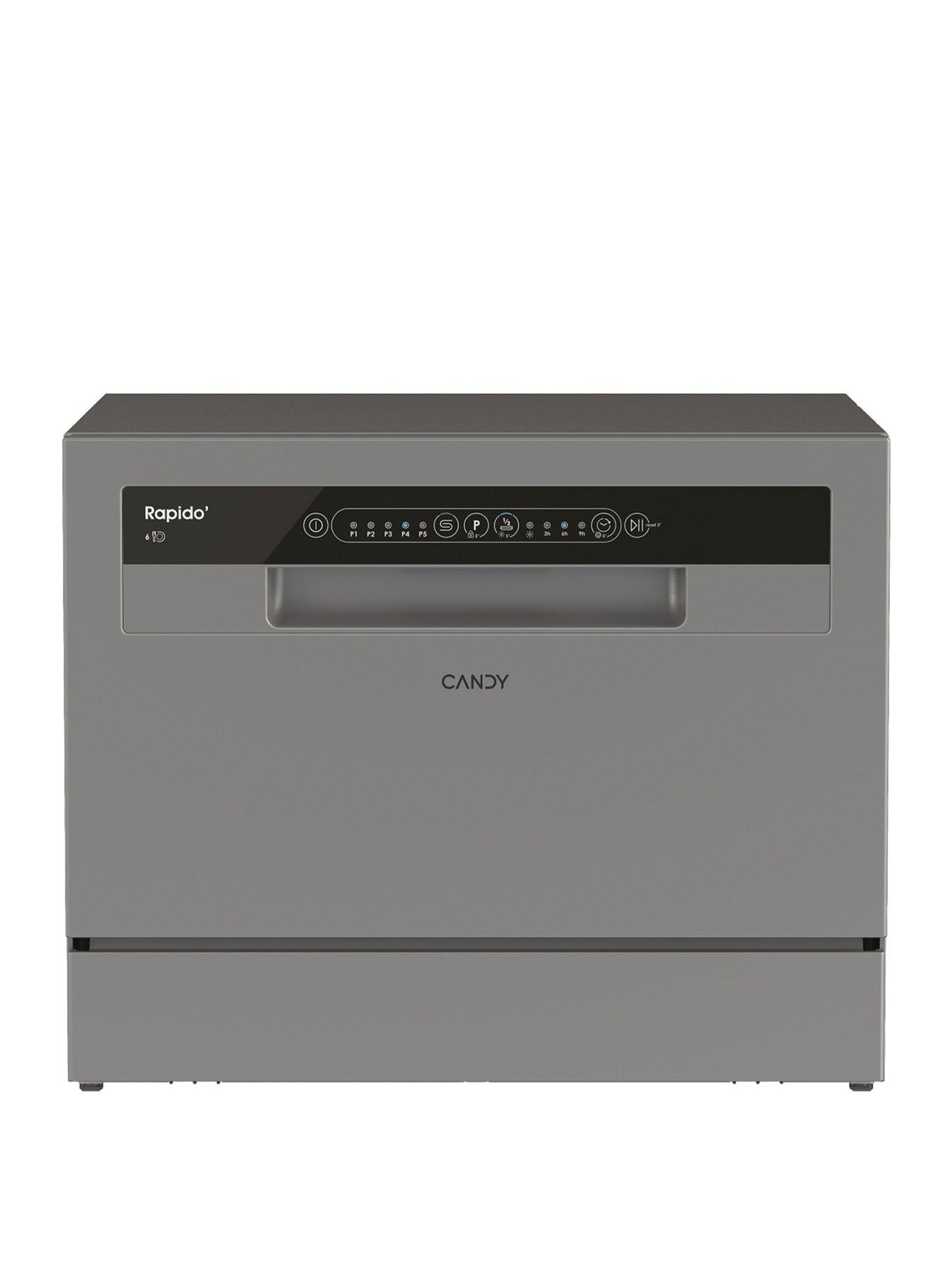Image 1 of 7 of Candy CP 6E51LS-80 Tabletop Dishwasher 6 place Settings -&nbsp;Graphite