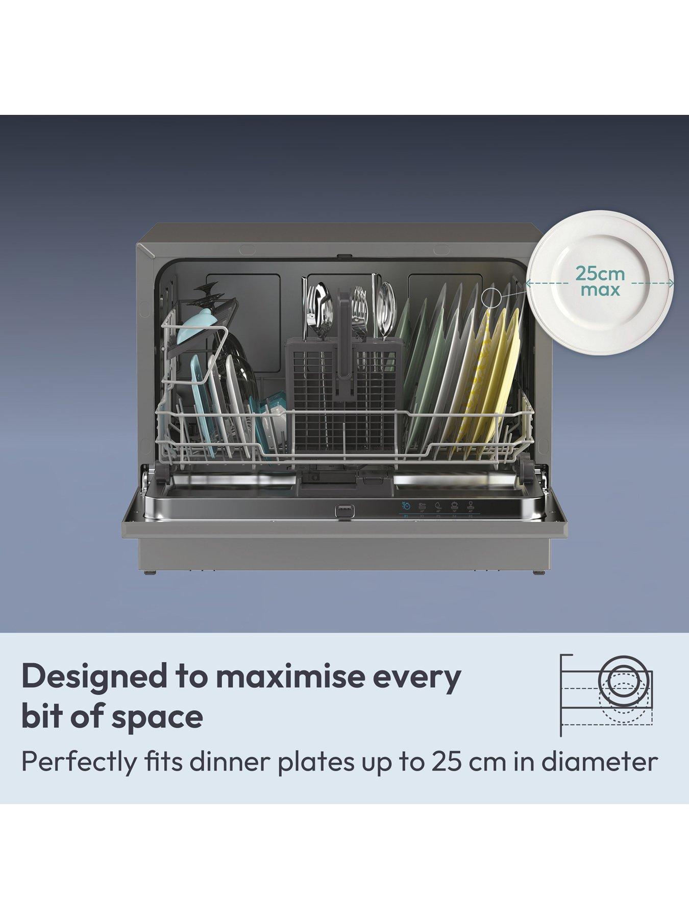 Image 4 of 7 of Candy CP 6E51LS-80 Tabletop Dishwasher 6 place Settings -&nbsp;Graphite