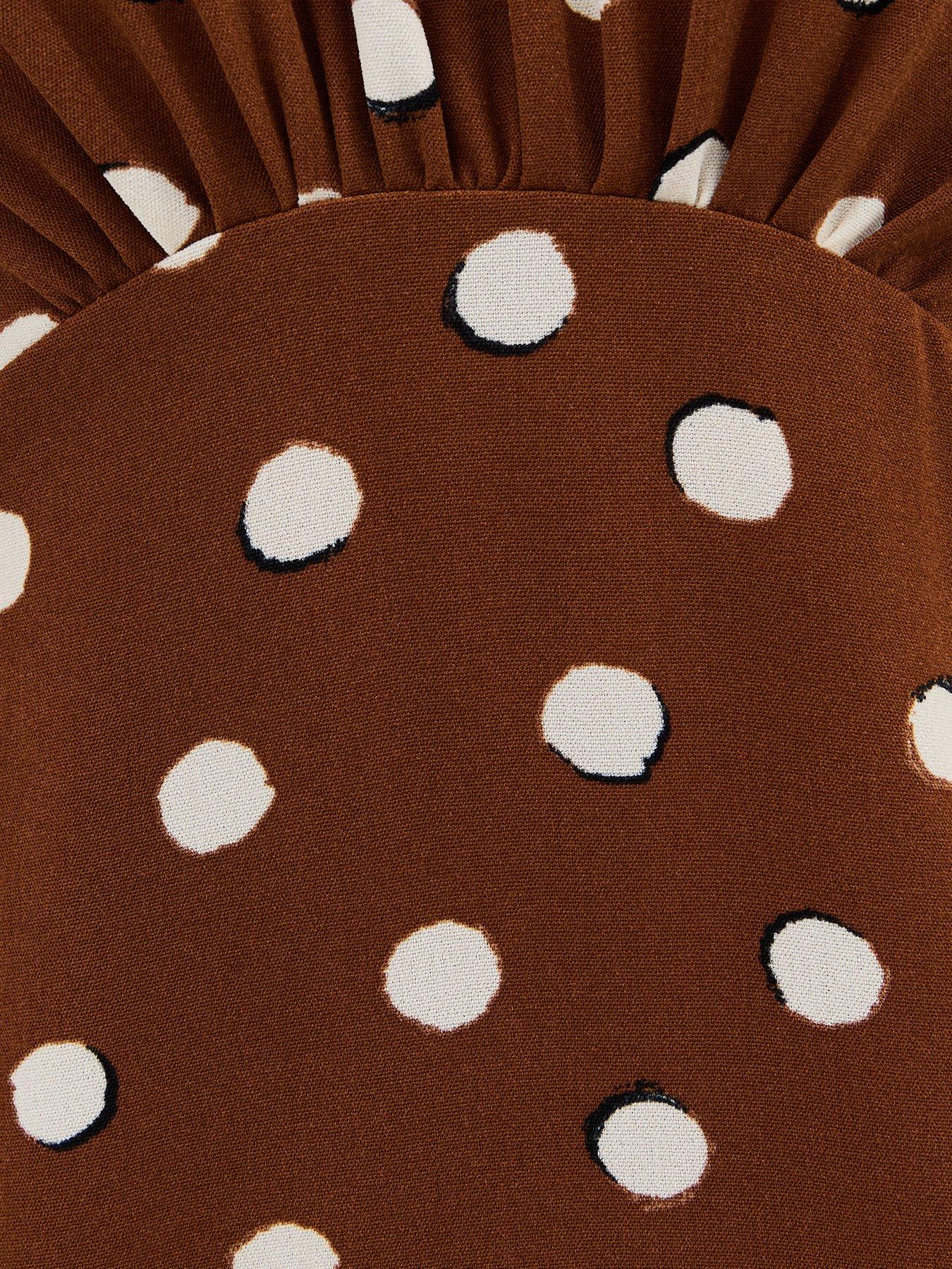 princess polly baby blue dress Buy Chocolate Brown Polka Dot Midi Dress from Next USA