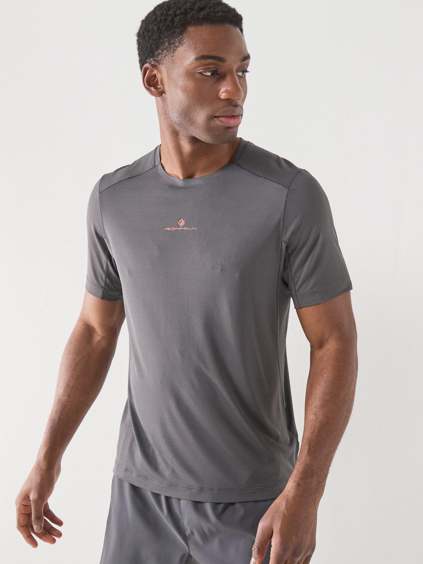 Ronhill Mens Running Tech Short Sleeve Tee - Grey