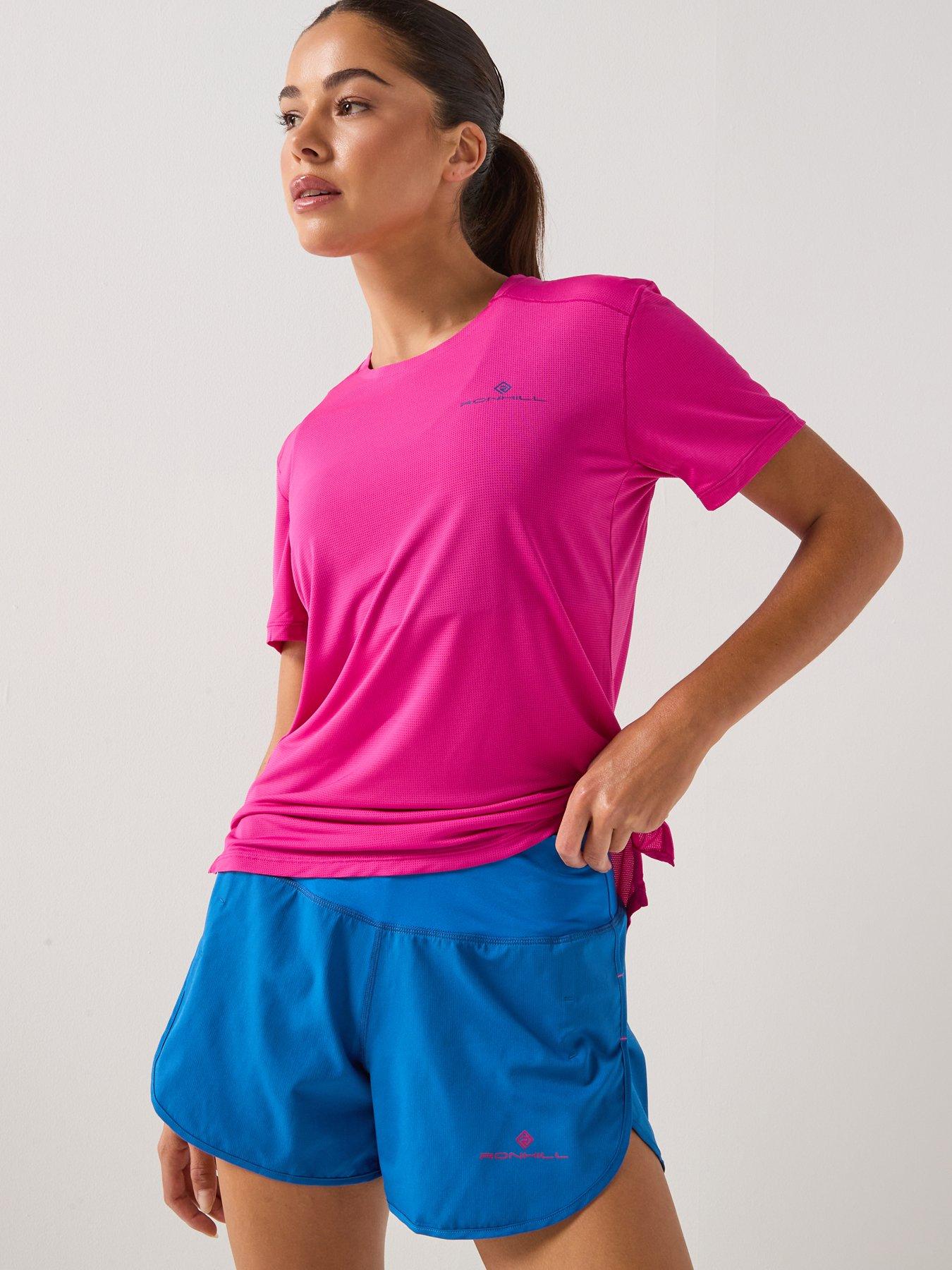 Ronhill: Womens Running Tech Short Sleeved Tee- Pink