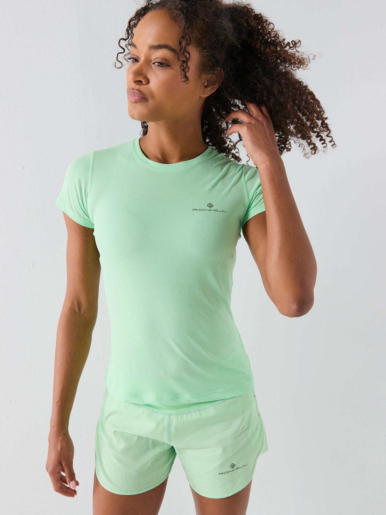 Ronhill Womens Running Core Short Sleeve Tee, Green, Size 10, Women