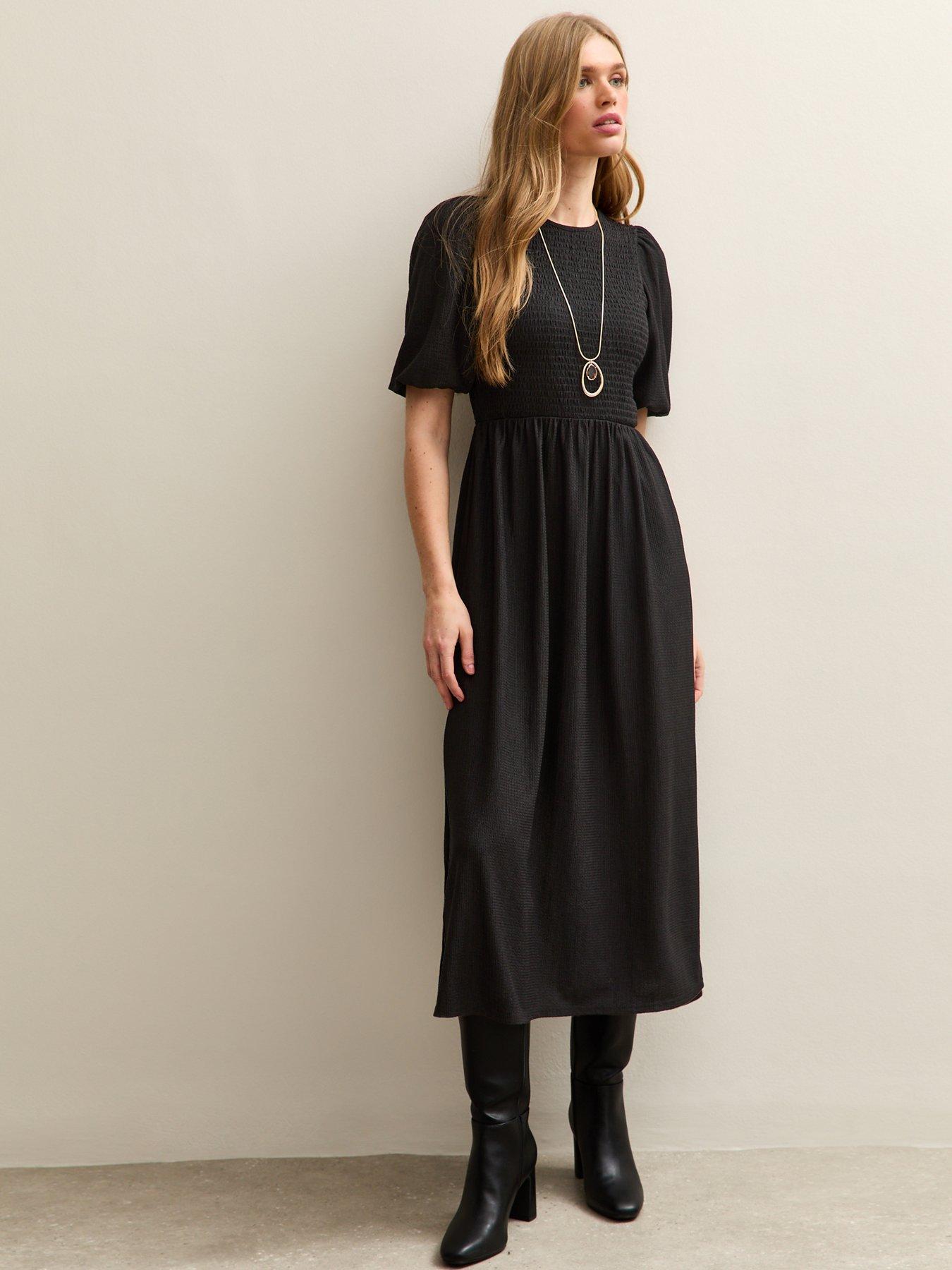 Dresses | Midi (Knee) | Smock Dresses | Black | Women | Very