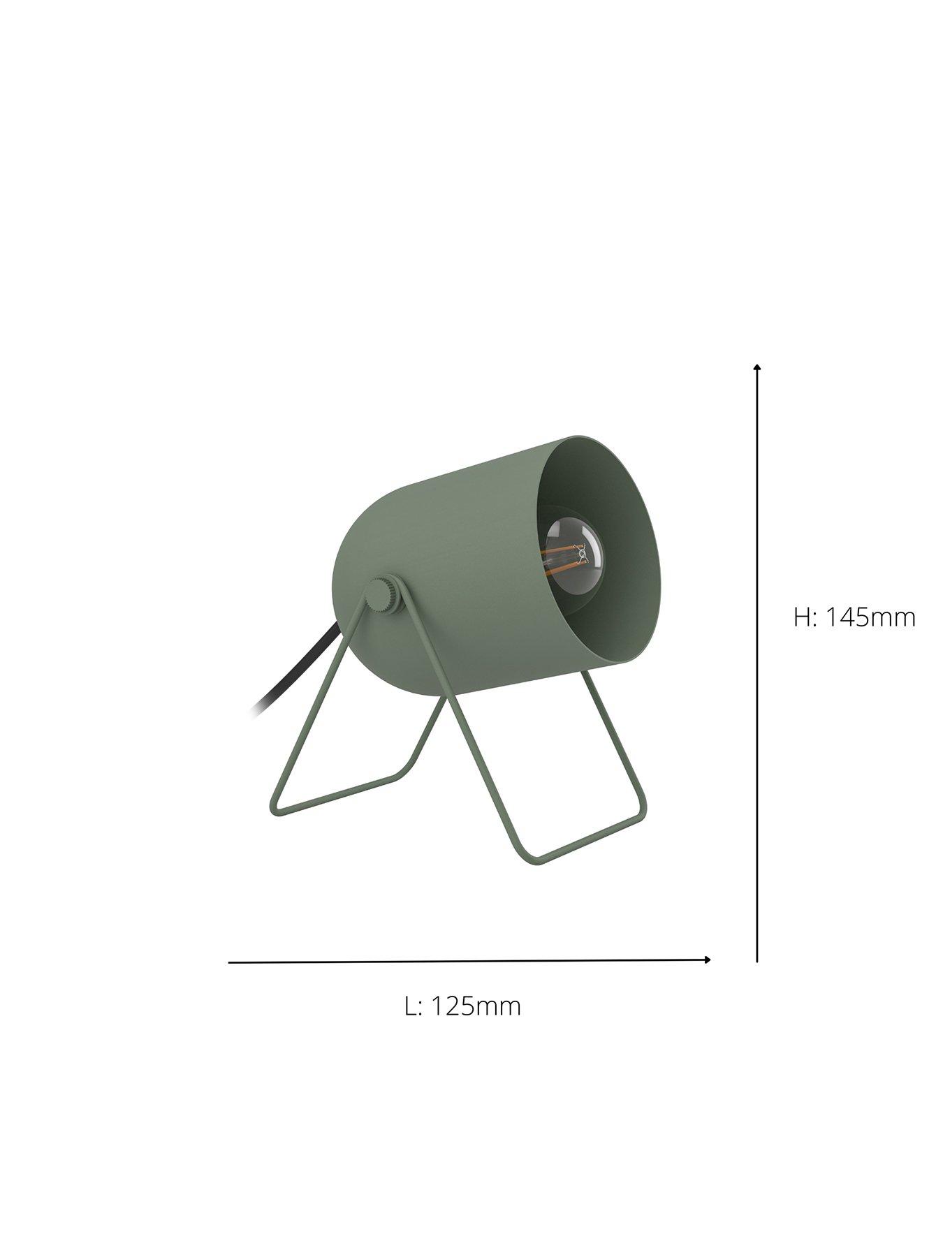 Image 4 of 4 of Eglo Tilston Steel Minimalist Desk Lamp, Green