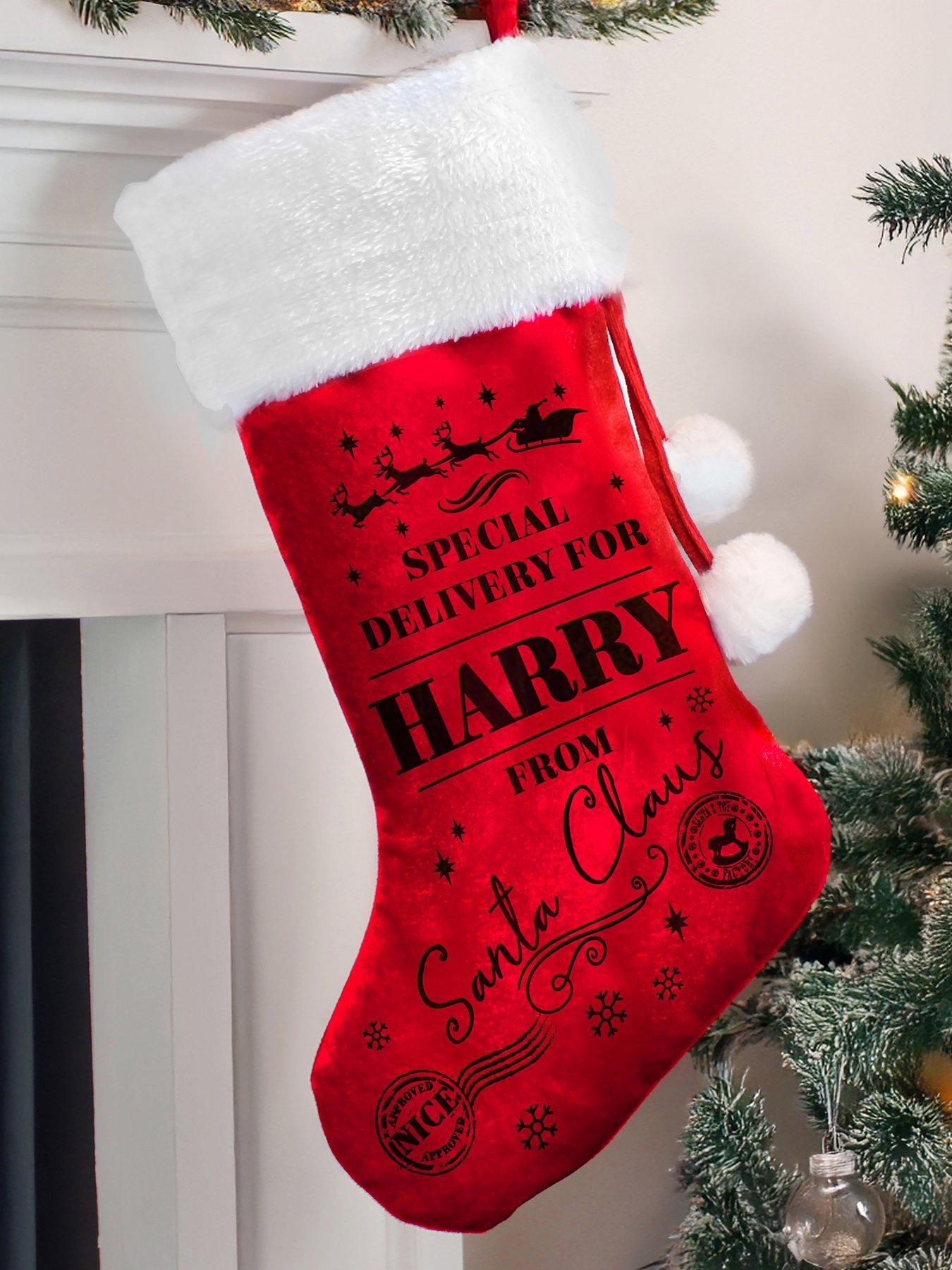 The Personalised Memento Company Personalised Special Delivery Red Stocking