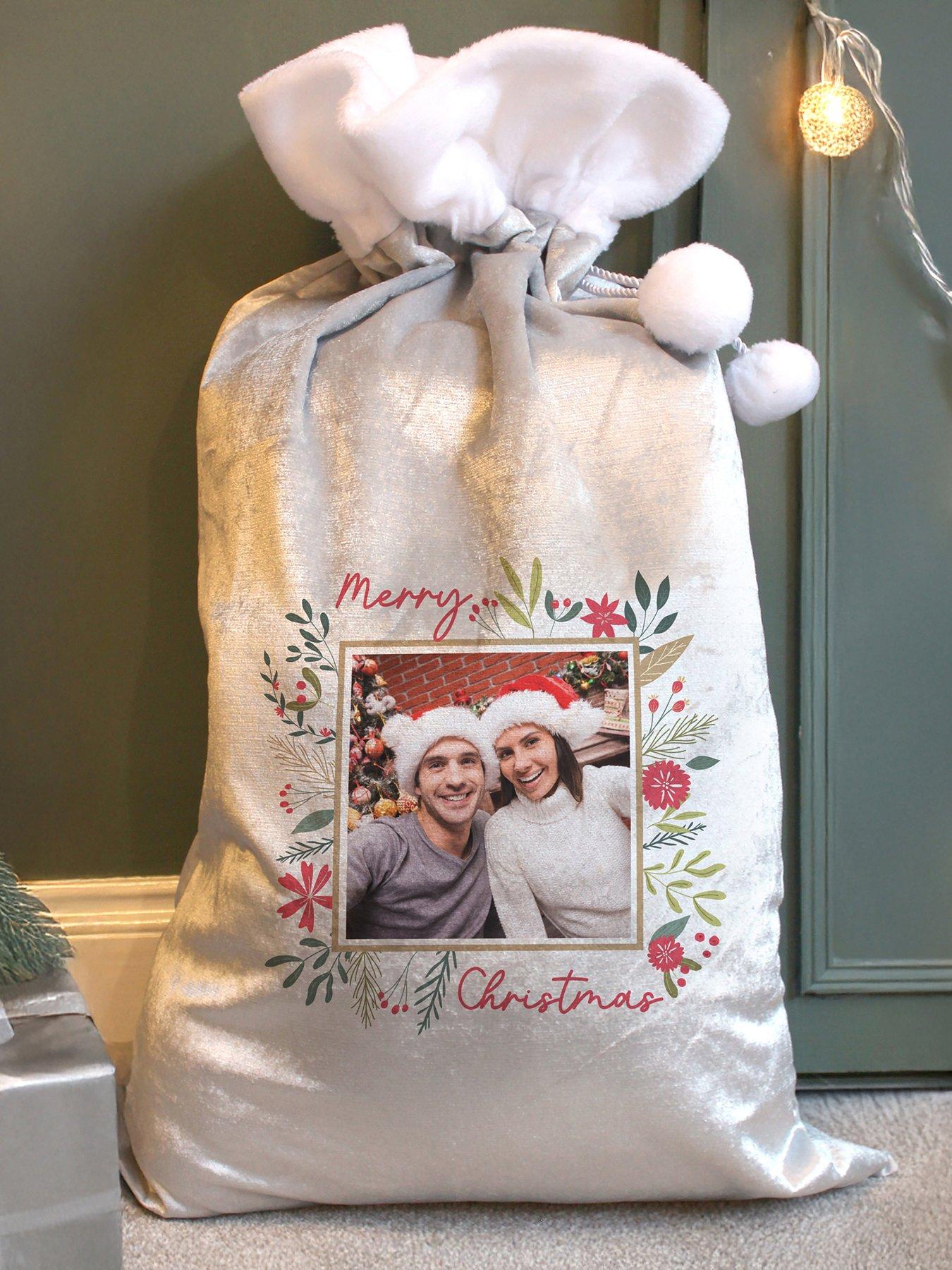 The Personalised Memento Company Personalised Photo Upload Christmas Sack