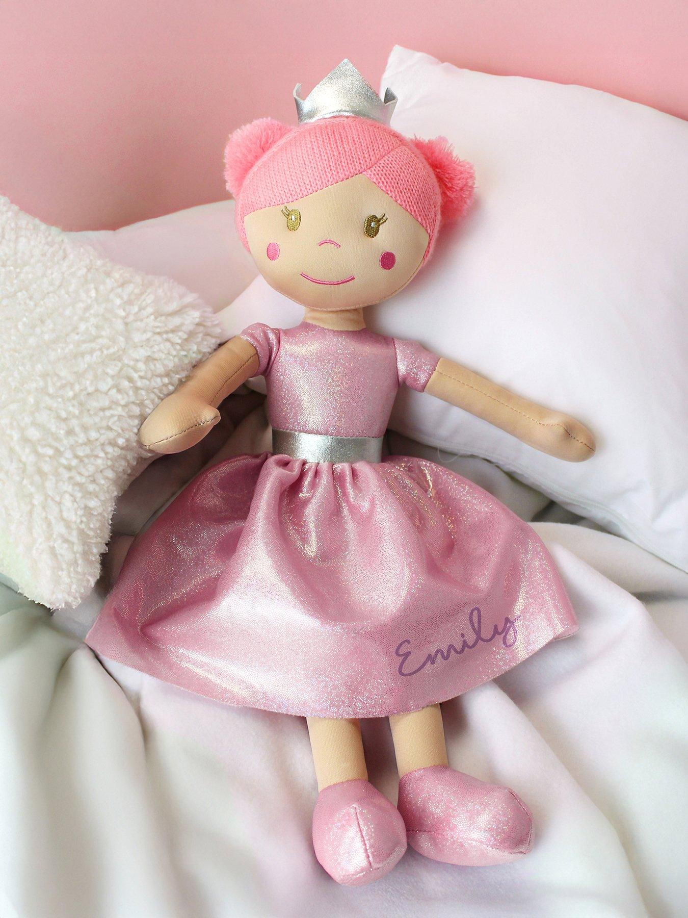 The Personalised Memento Company Personalised Princess Ballerina Rag Doll