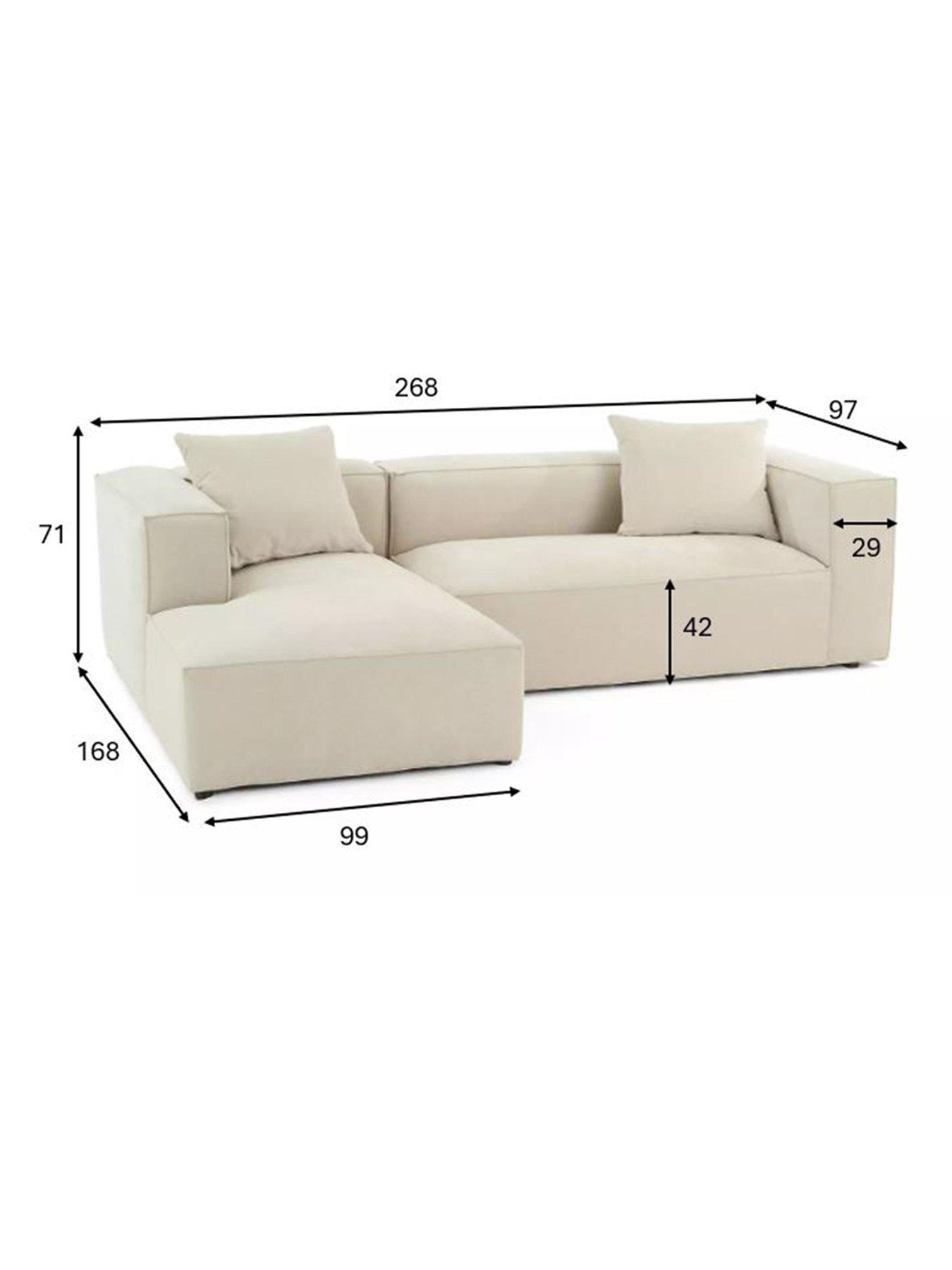 Image 7 of 7 of The Very Collection Larsen Lh Corner Chaise