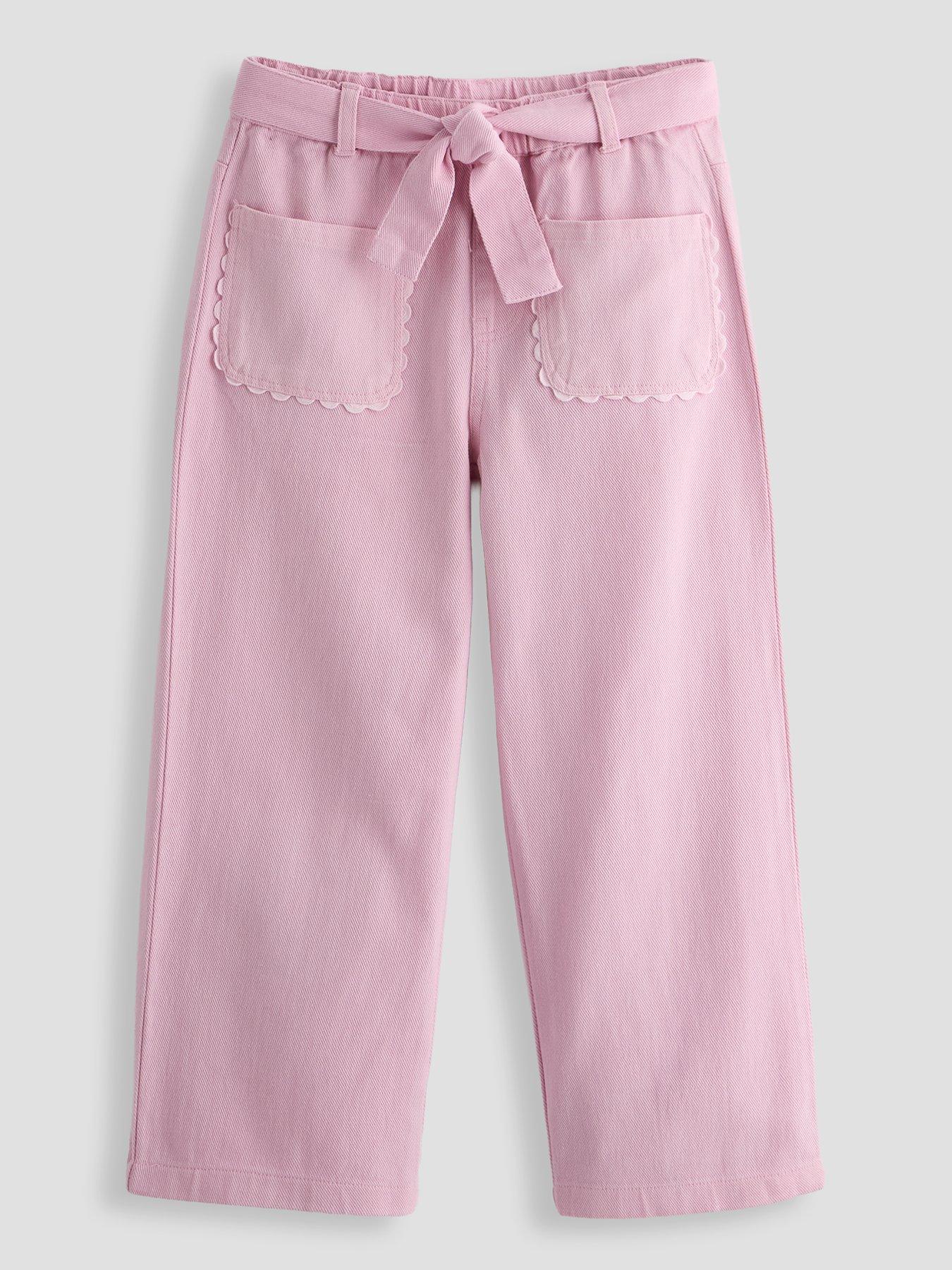Image 1 of 5 of The Very Collection Girls Ric Rac Pocket Twill Trouser - Pink