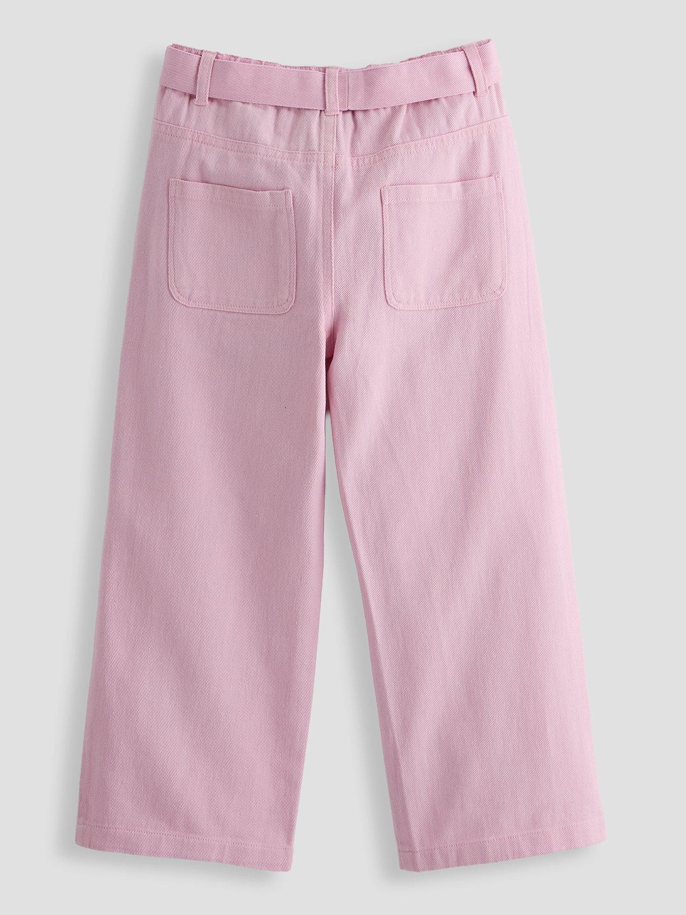 Image 2 of 5 of The Very Collection Girls Ric Rac Pocket Twill Trouser - Pink