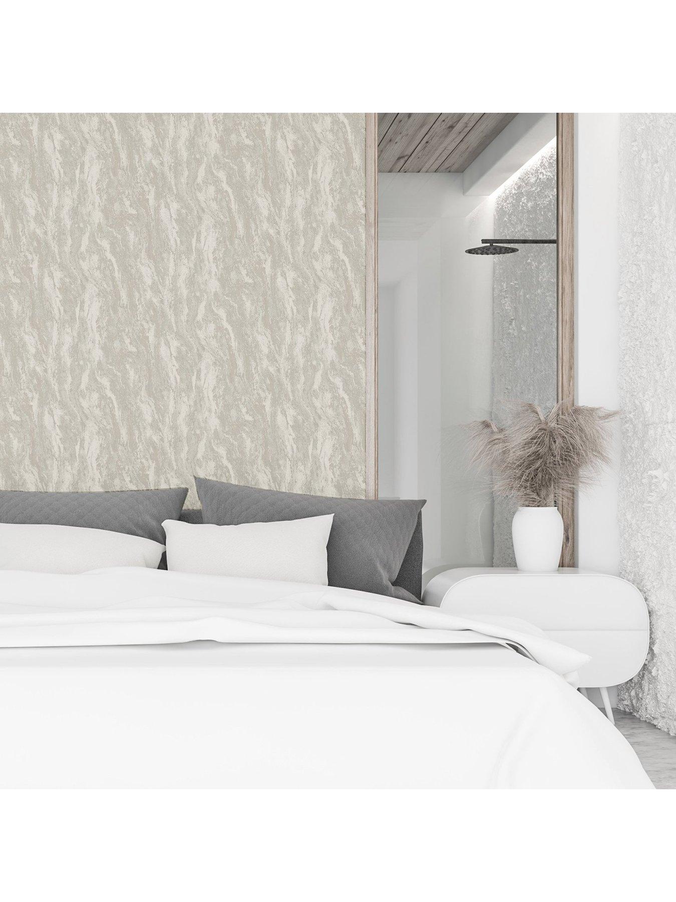 Image 4 of 6 of ARTHOUSE Luxe Texture Soft Silver Wallpaper