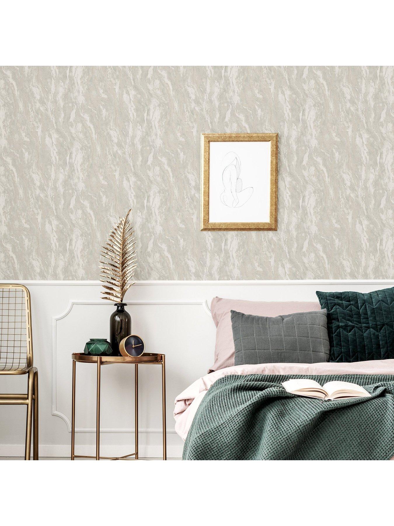 Image 6 of 6 of ARTHOUSE Luxe Texture Soft Silver Wallpaper