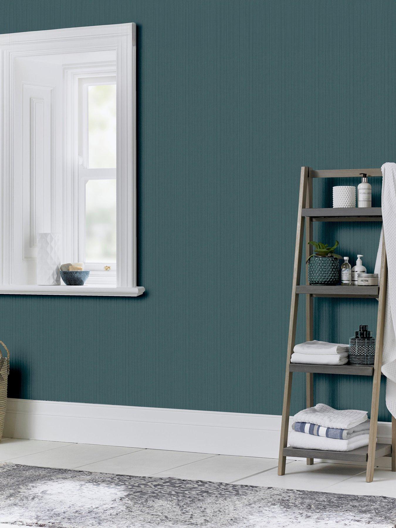 ARTHOUSE Silk Cascade Navy Wallpaper