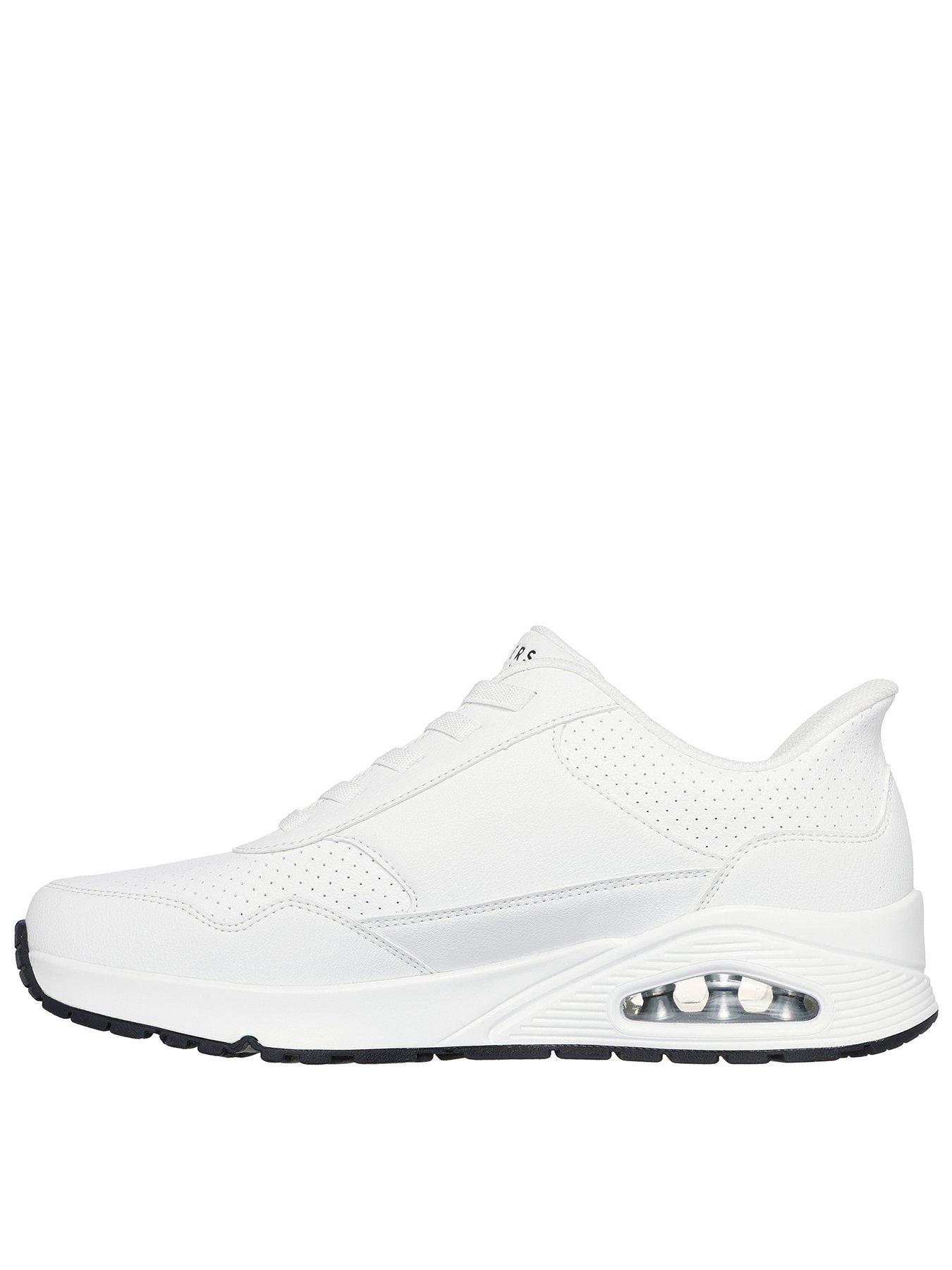 Skechers Slip-Ins Duraleather Fashion Sneaker - White