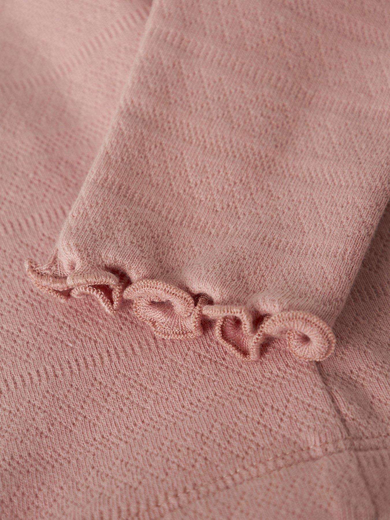Image 3 of 3 of Lil Atelier Baby Girls Pointelle Leggings - Light Pink