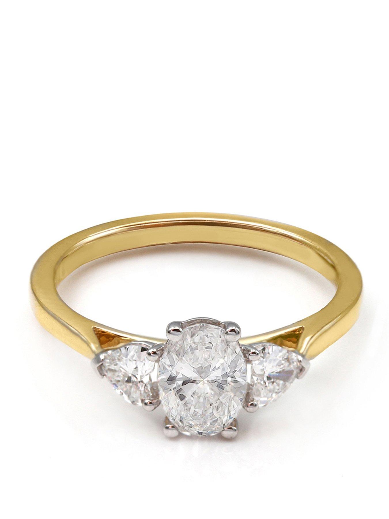 Say It With Oval & Heart 1.00Ct Lab Grown Diamond Ring