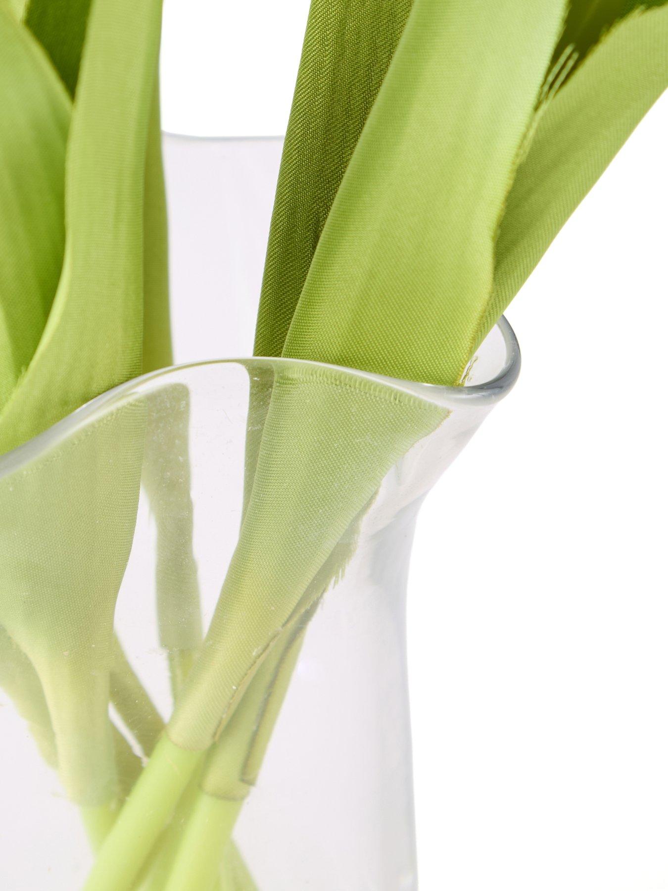 Image 6 of 6 of The Very Collection 32cm Tulips in Frilled Glass Vase