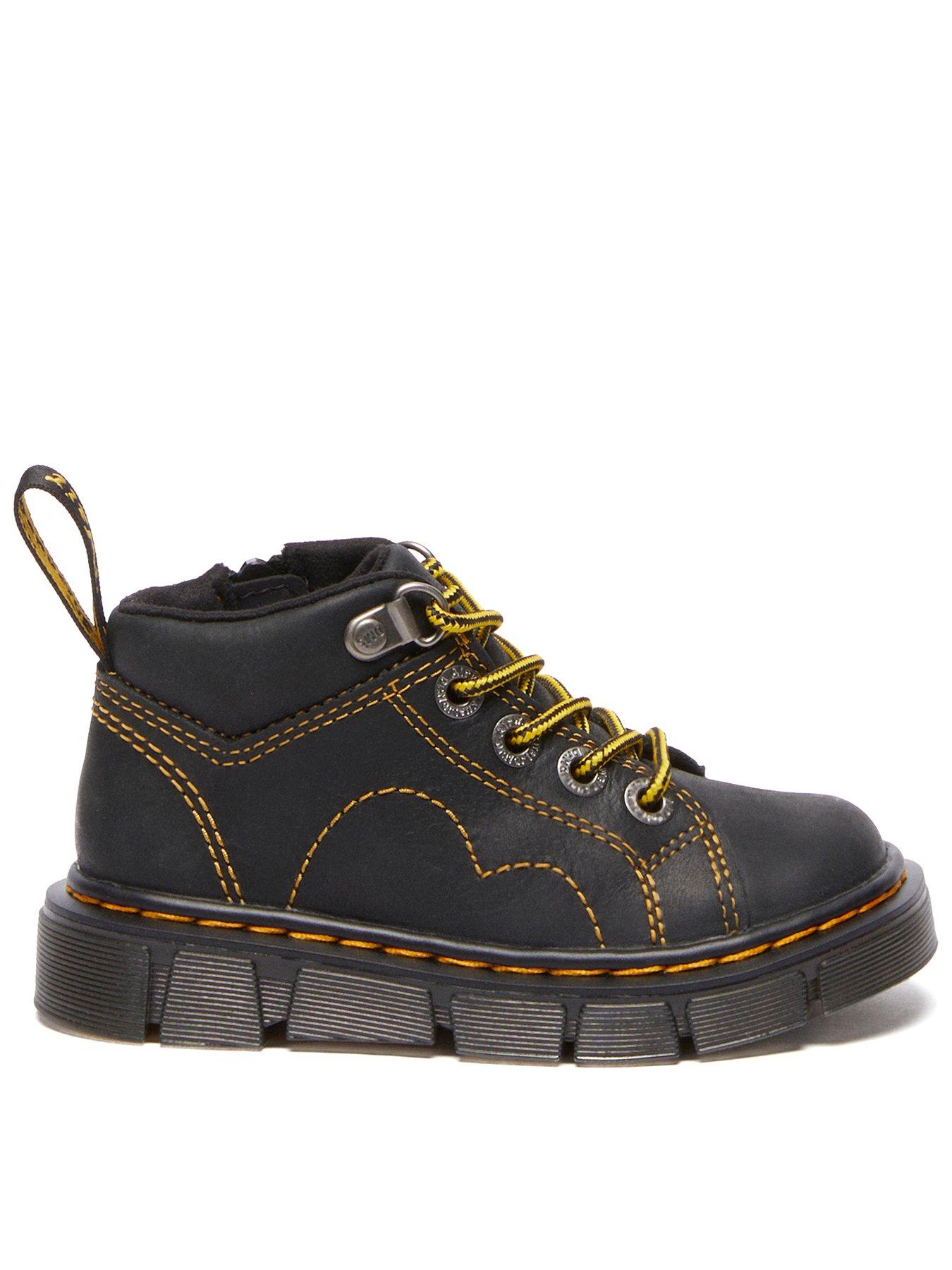Dr Martens Junior Raffe Church Boots - Black