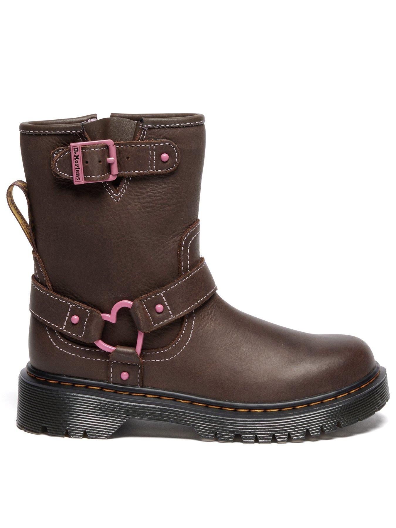 Dr Martens Genaya J Wyoming Boots - Dark Brown | Very