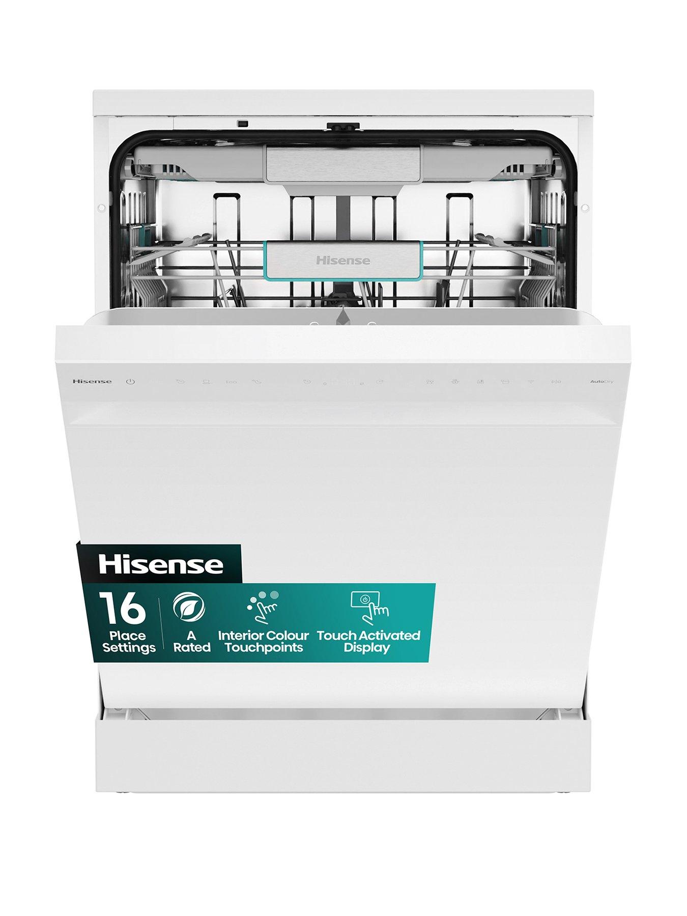 Hisense HS673A90WUK Full Size WiFi-enabled Dishwasher - White