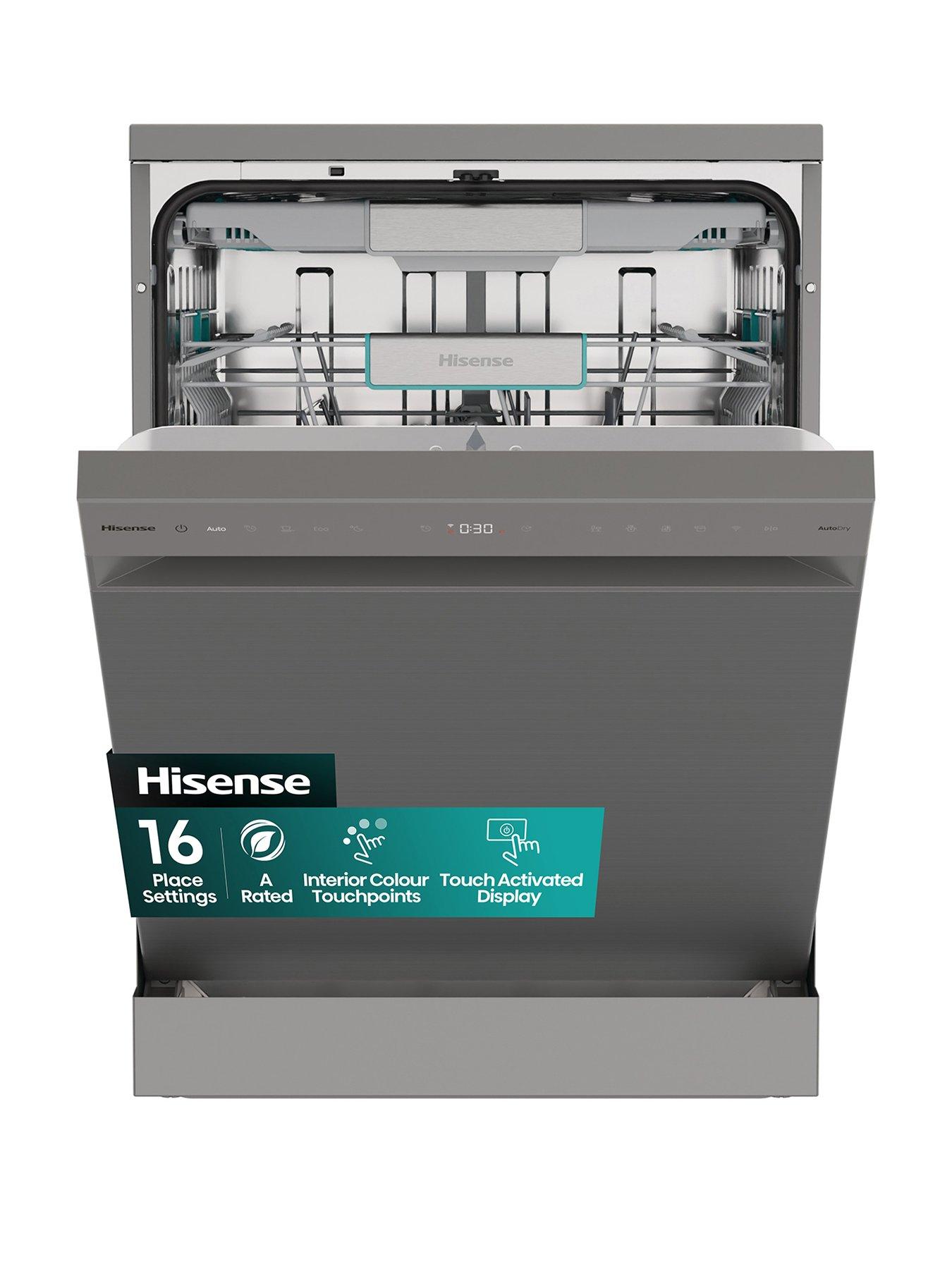 Hisense HS673A90XUK Full Size WiFi-enabled Dishwasher - Stainless Steel