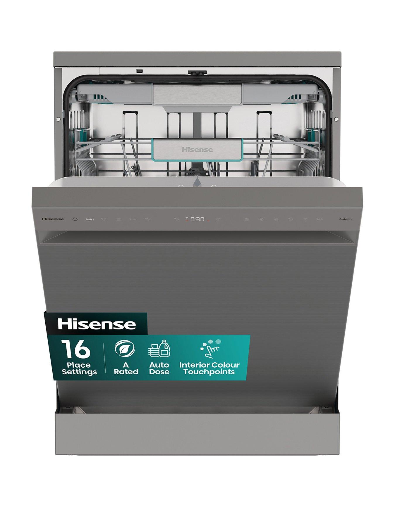 Hisense Auto Dose HS693A90XADUK Full Size WiFi-enabled Dishwasher - Stainless Steel