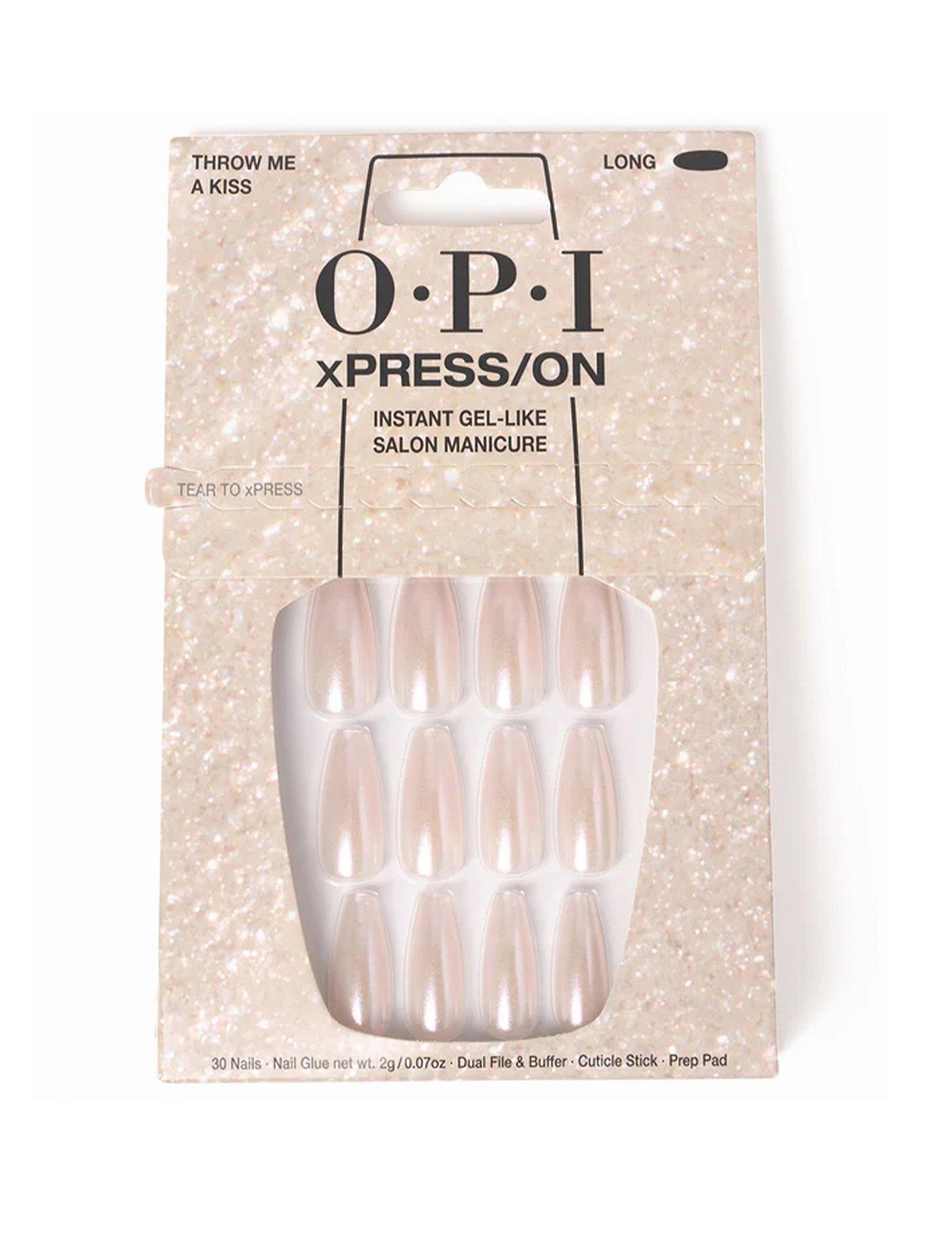 OPI xPRESS/ON Artificial Nails - Throw Me a Kiss - Long
