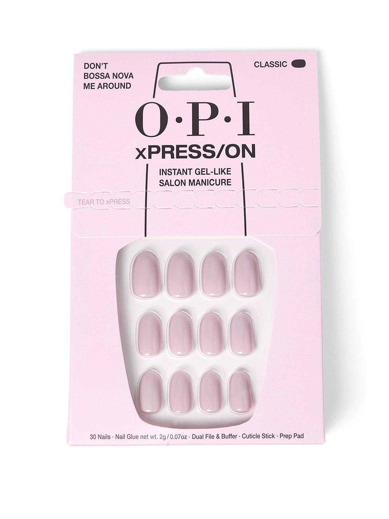 OPI xPRESS/ON - Don't Bossa Nova Me Around Press On Nails Gel-Like Salon Manicure