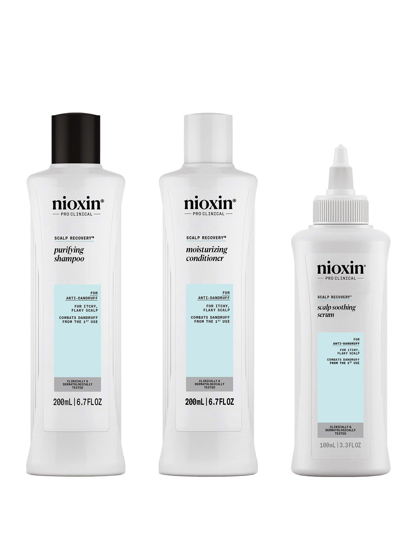 Nioxin Scalp Recovery System for  Anti-Dandruff & Itchy Scalp Relief - Includes Shampoo, Conditioner and Serum