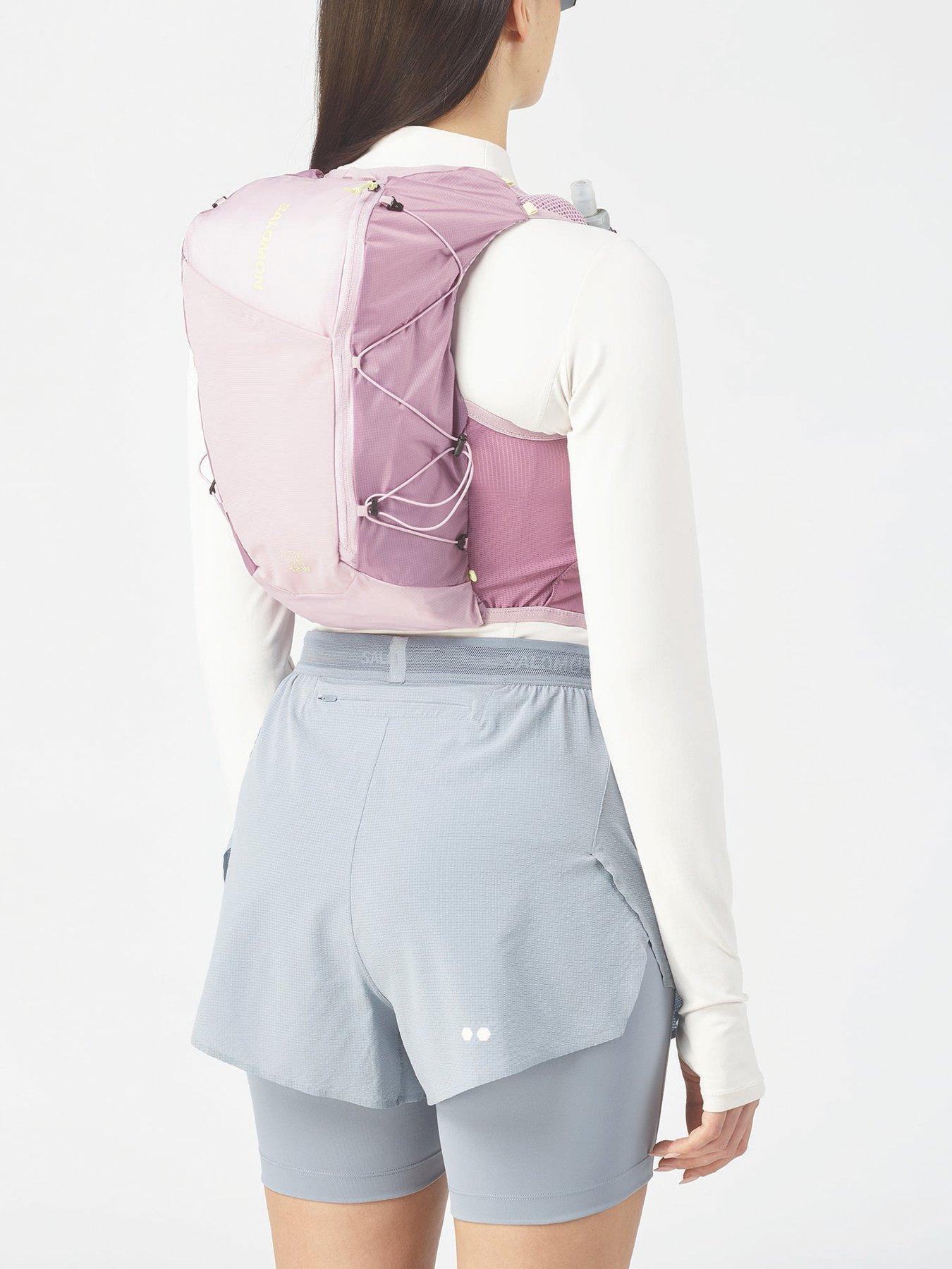 Salomon Womens Running Active Skin 12 Hydration Vest Set - Dawn Pink