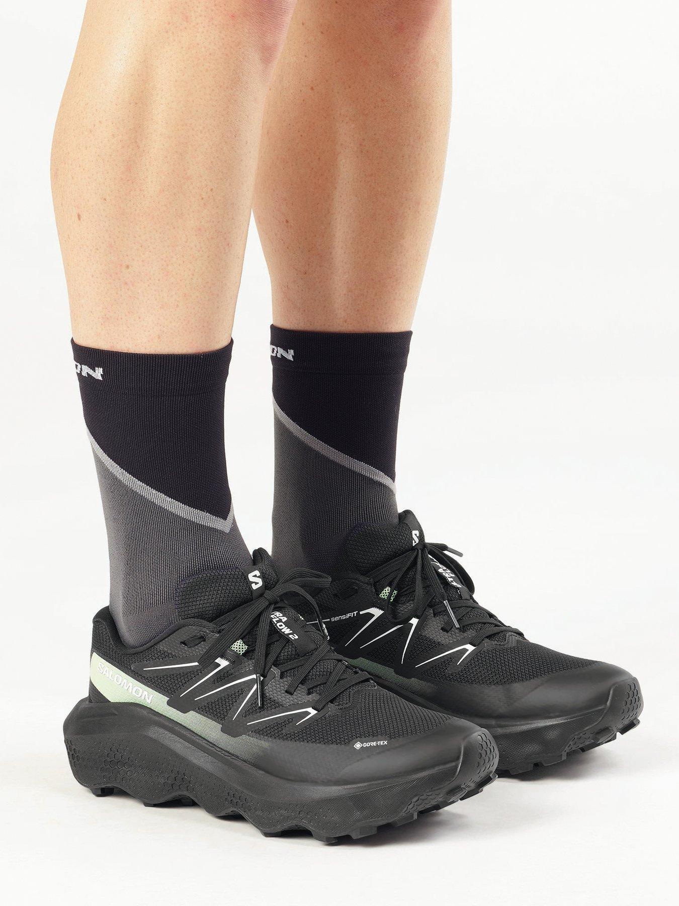 Salomon Mens Trail Running Ultra Flow 2 Goretex Trainers - Black
