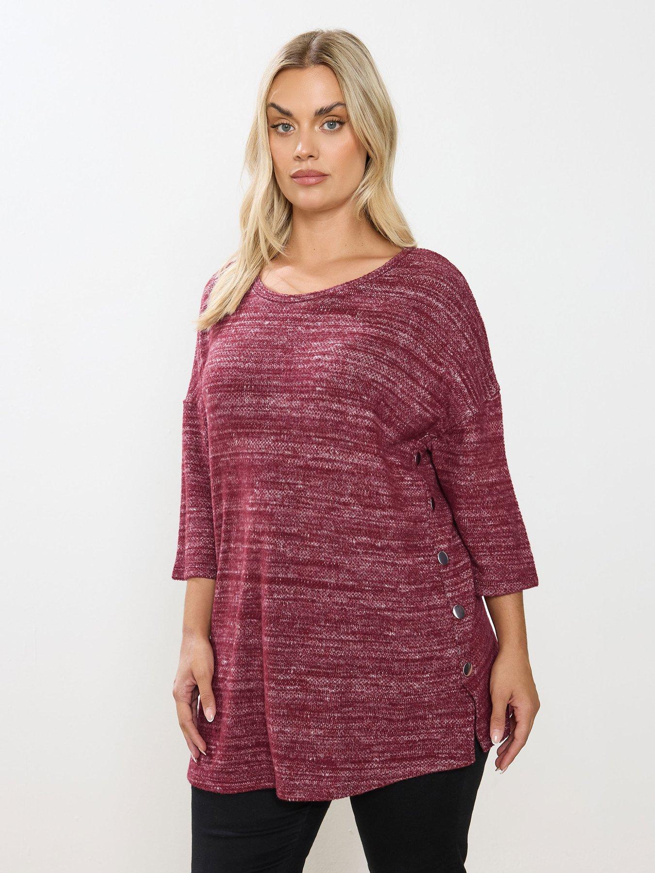 yours-curve-knitted-side-button-top-red