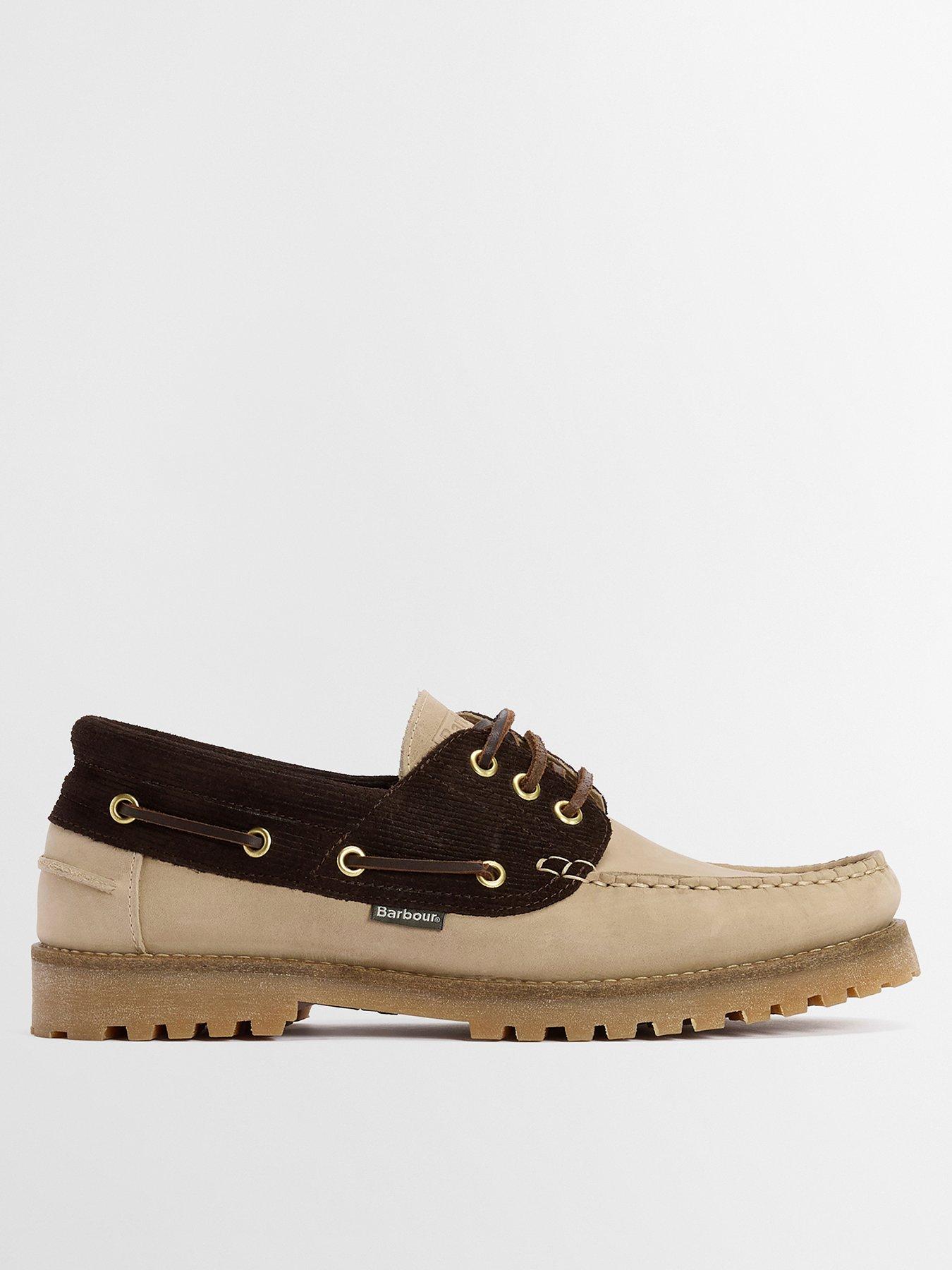 Barbour: Deck Boat Shoes - Beige