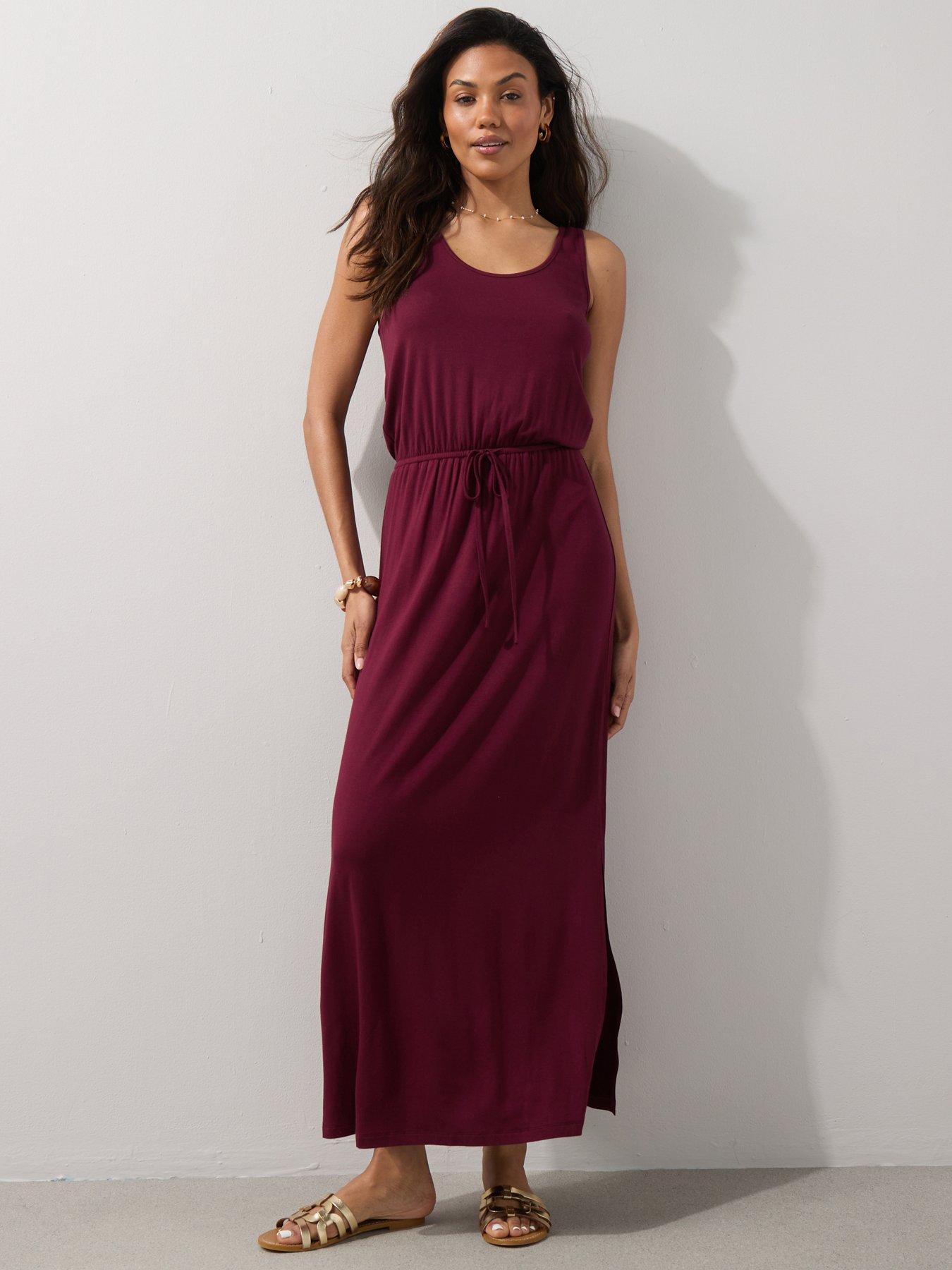 Image 1 of 7 of The Very Collection Channel Waist Maxi Dress